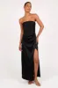Kara Strapless Maxi Dress - Black sold by Petal & Pup