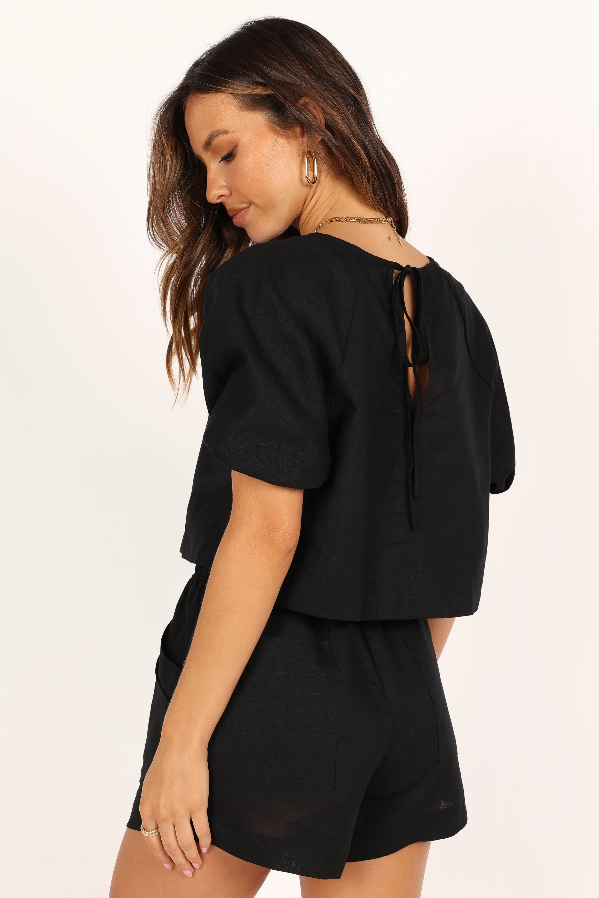 Chelsey Linen Set - Black sold by Petal & Pup product image thumbnail 4