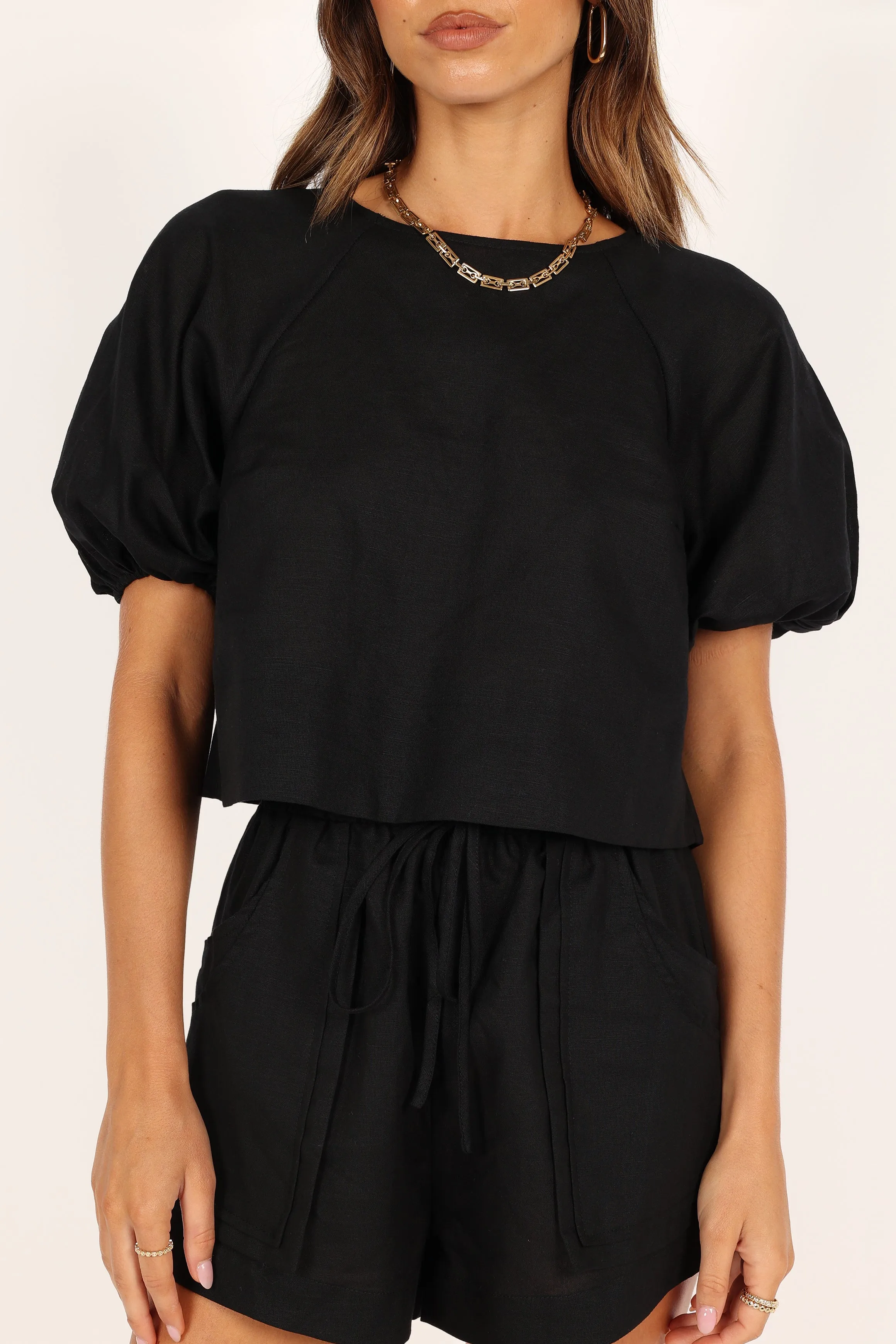 Chelsey Linen Set - Black sold by Petal & Pup product image thumbnail 3