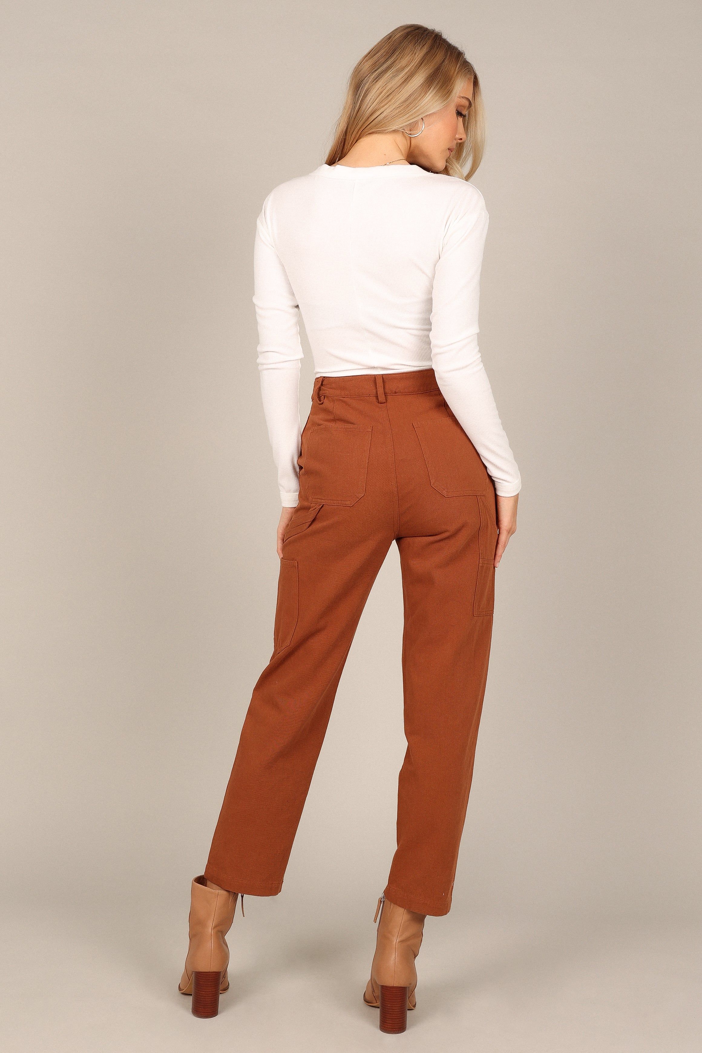 Jones High Waisted Pants - Brick sold by Petal & Pup product image thumbnail 6