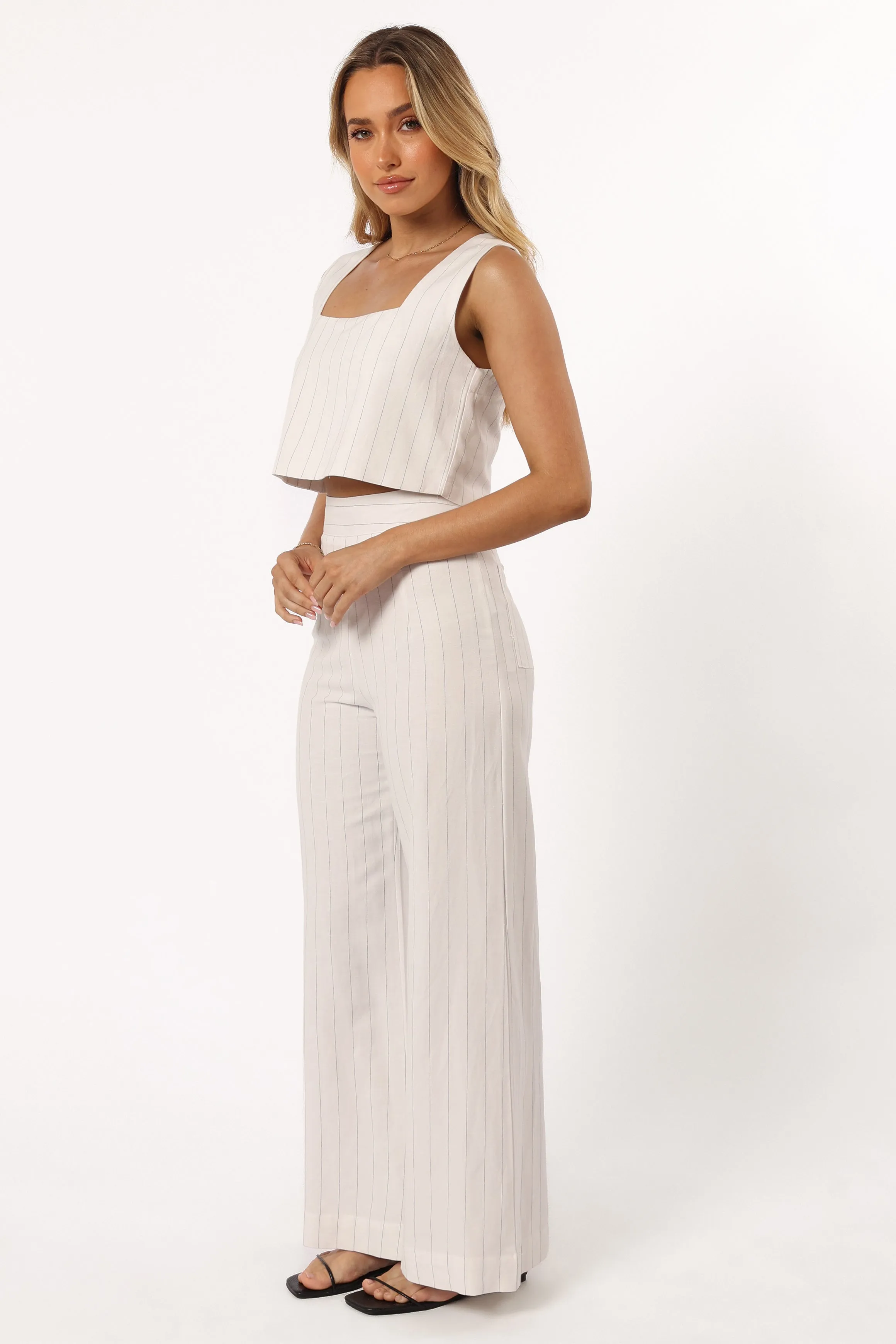 Windsor Pant - White Stripe sold by Petal & Pup product image thumbnail 5