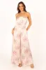 Giselle Strapless Jumpsuit - Off White sold by Petal & Pup