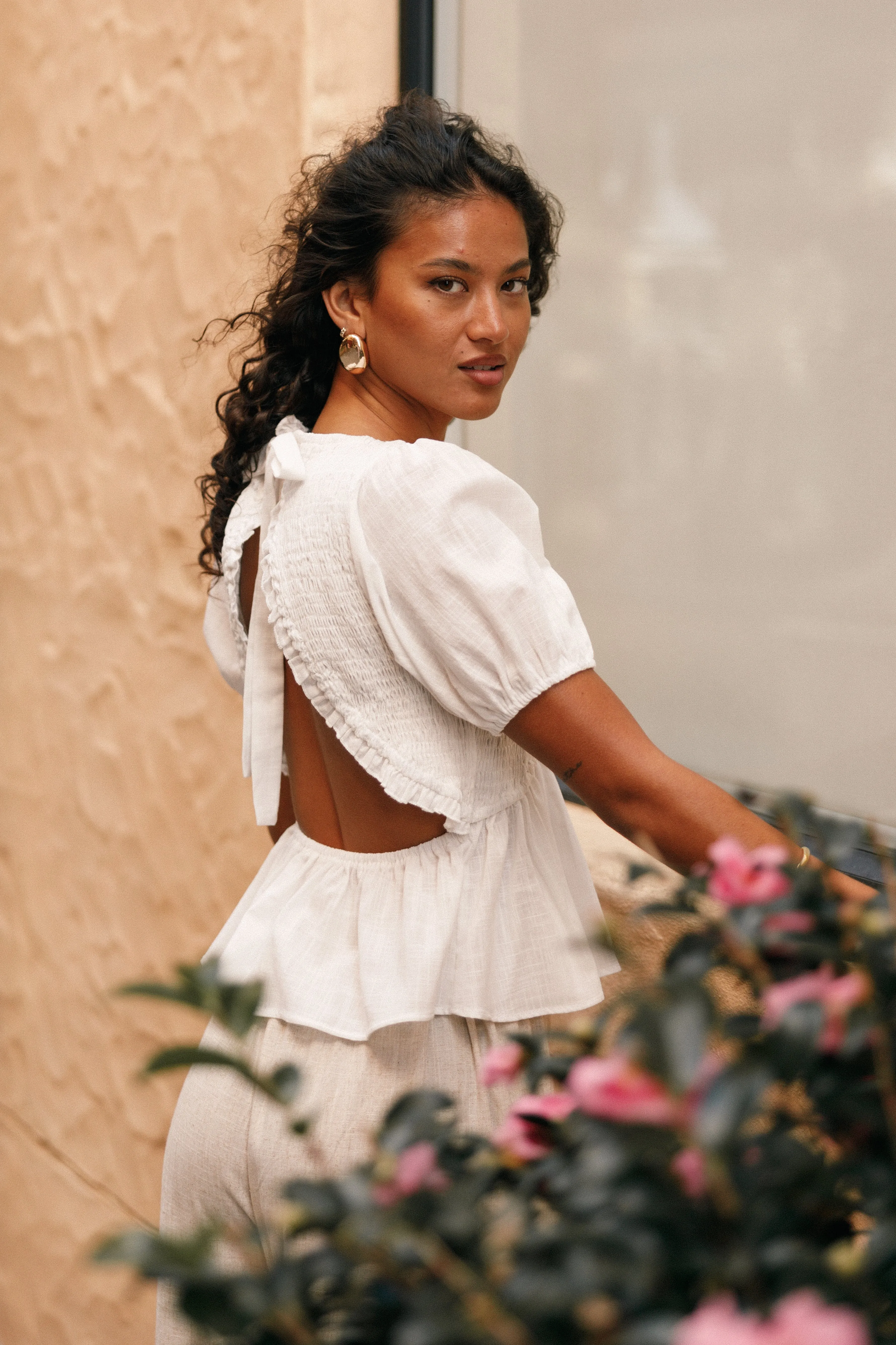 Tamara Top - White sold by Petal & Pup