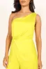 Isabel One Shoulder Jumpsuit - Lime sold by Petal & Pup