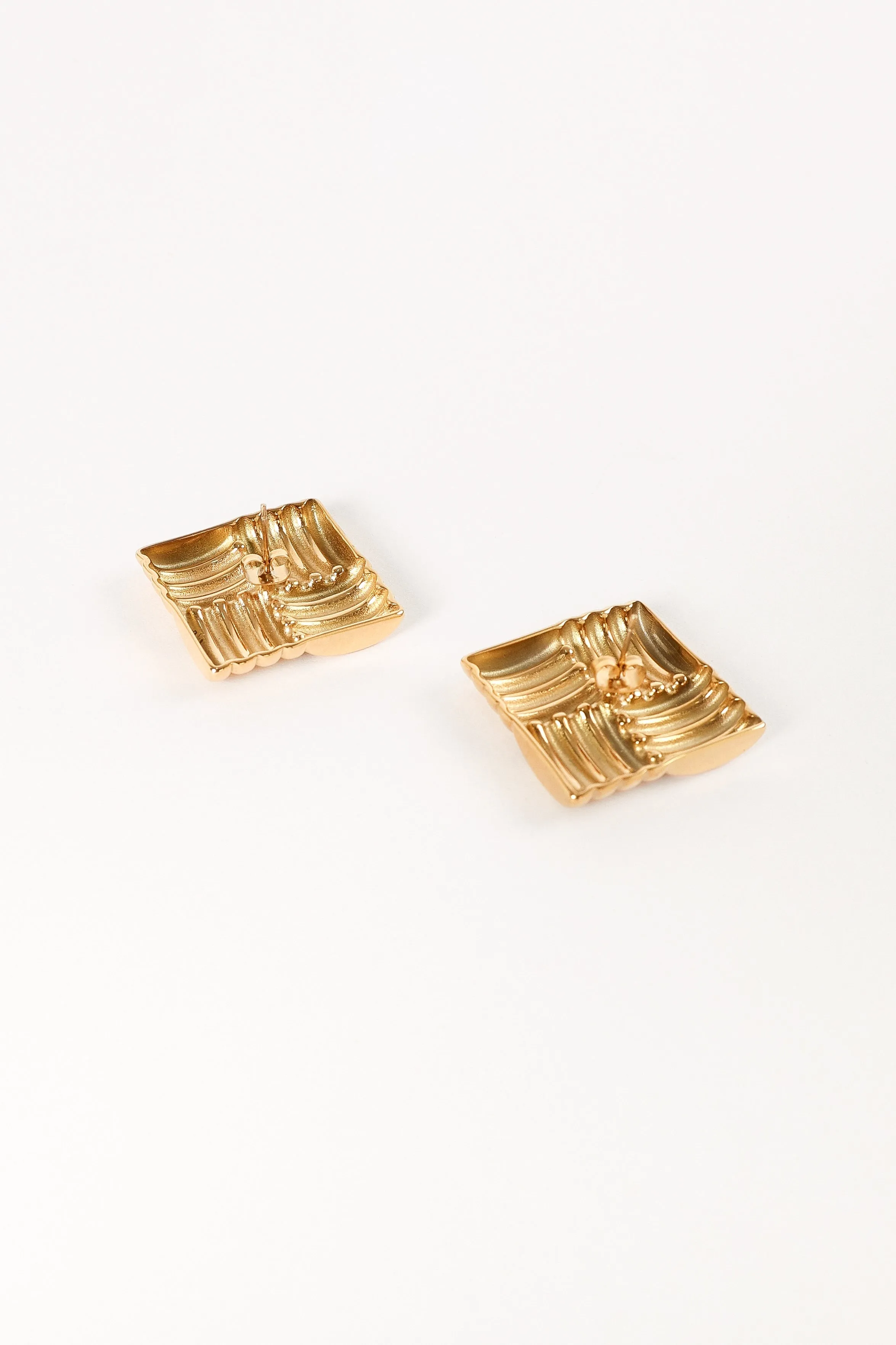 Rickie Statement Earrings - Gold sold by Petal & Pup product image thumbnail 4