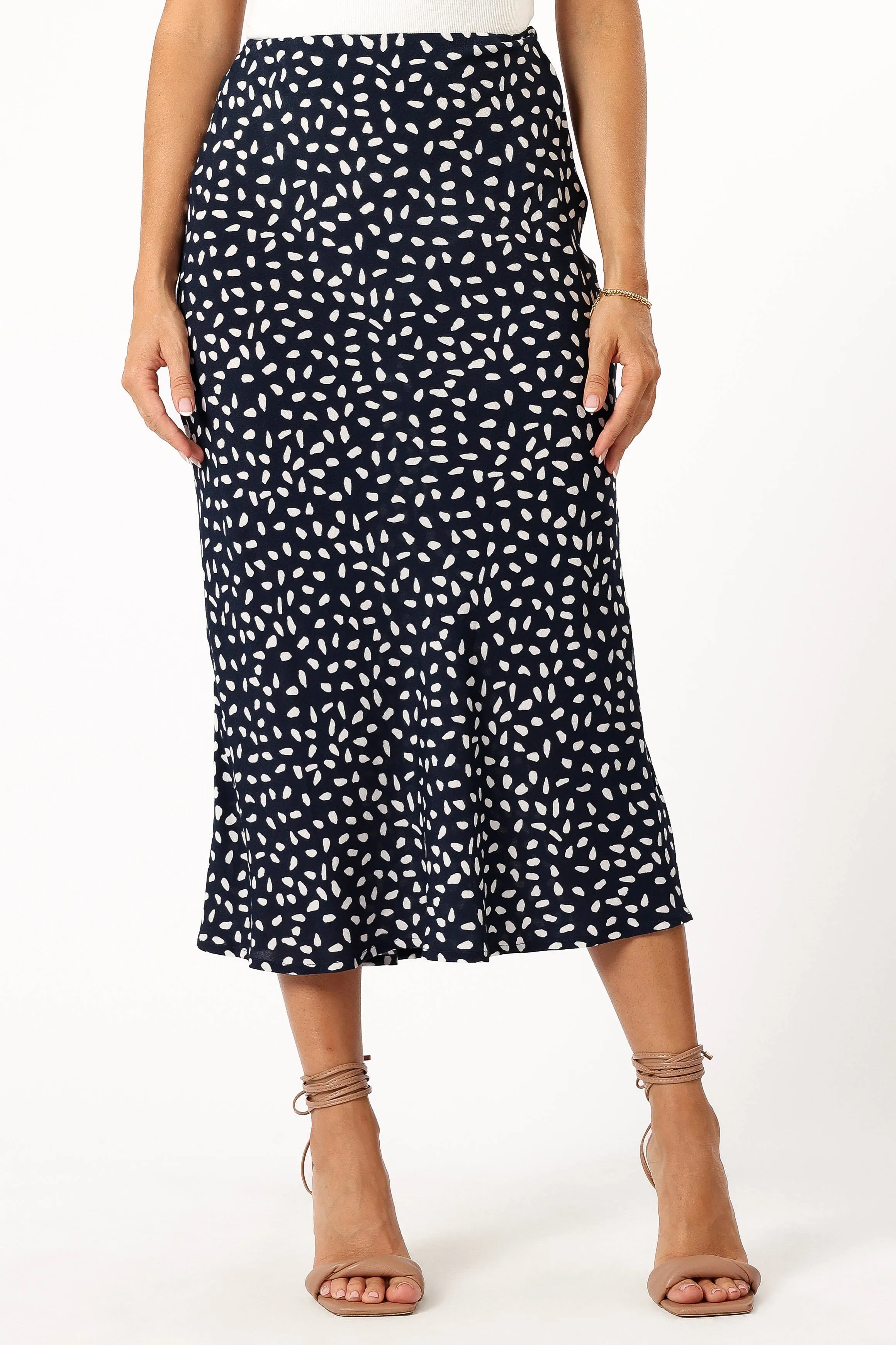 Tyler Midi Skirt - Navy Print sold by Petal & Pup product image thumbnail 2