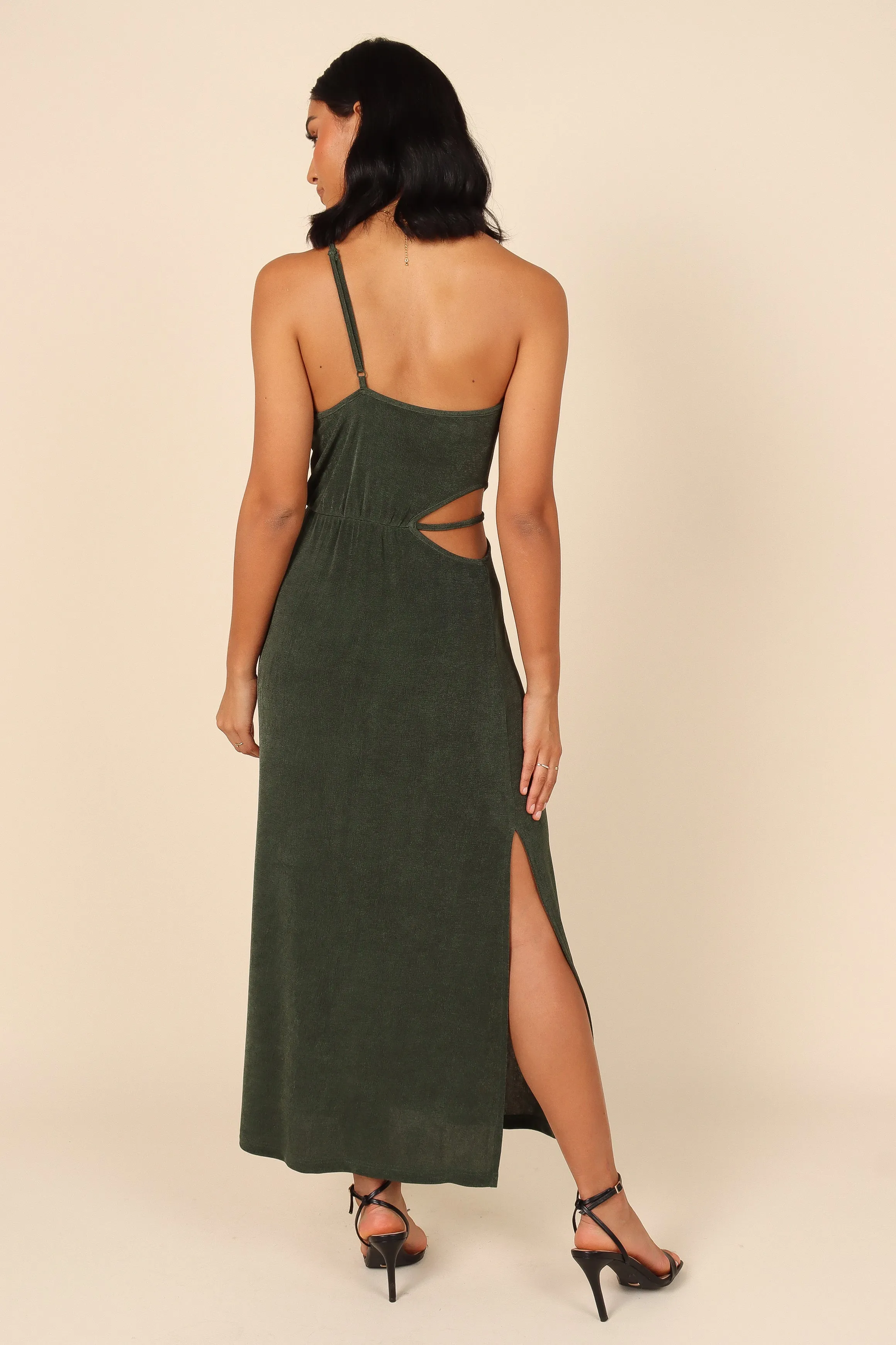 Deni One Shoulder Dress - Emerald sold by Petal & Pup product image thumbnail 4