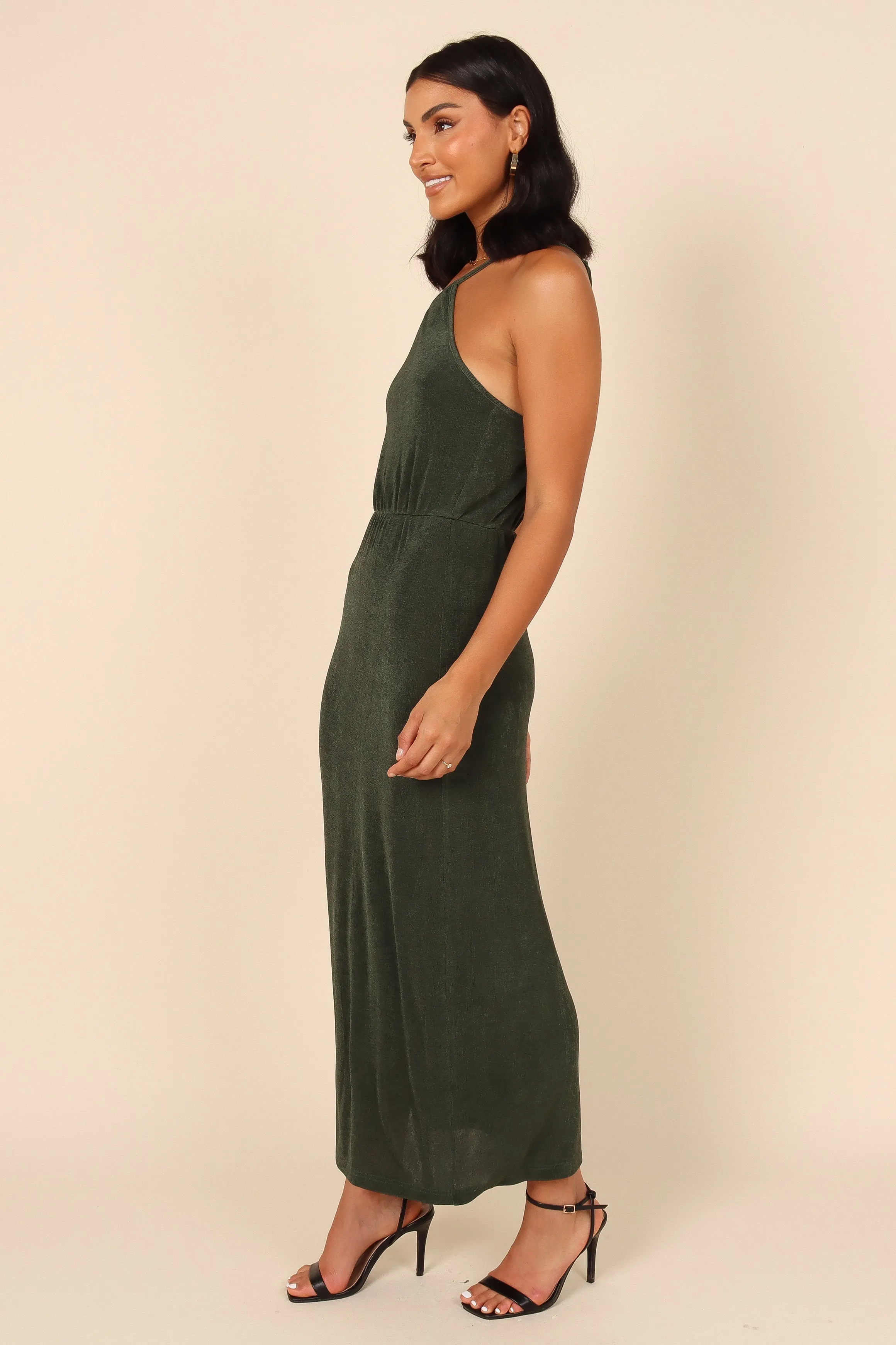 Deni One Shoulder Dress - Emerald sold by Petal & Pup product image thumbnail 5
