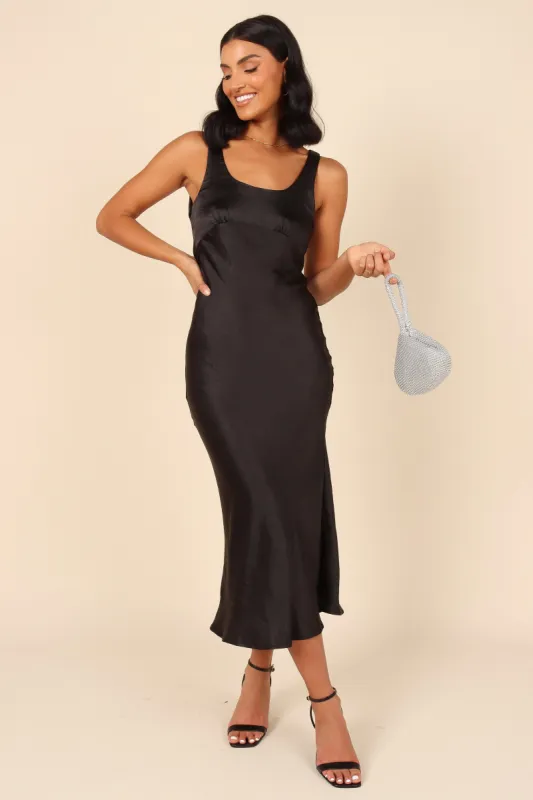 Sawyer Midi Dress - Black sold by Petal & Pup