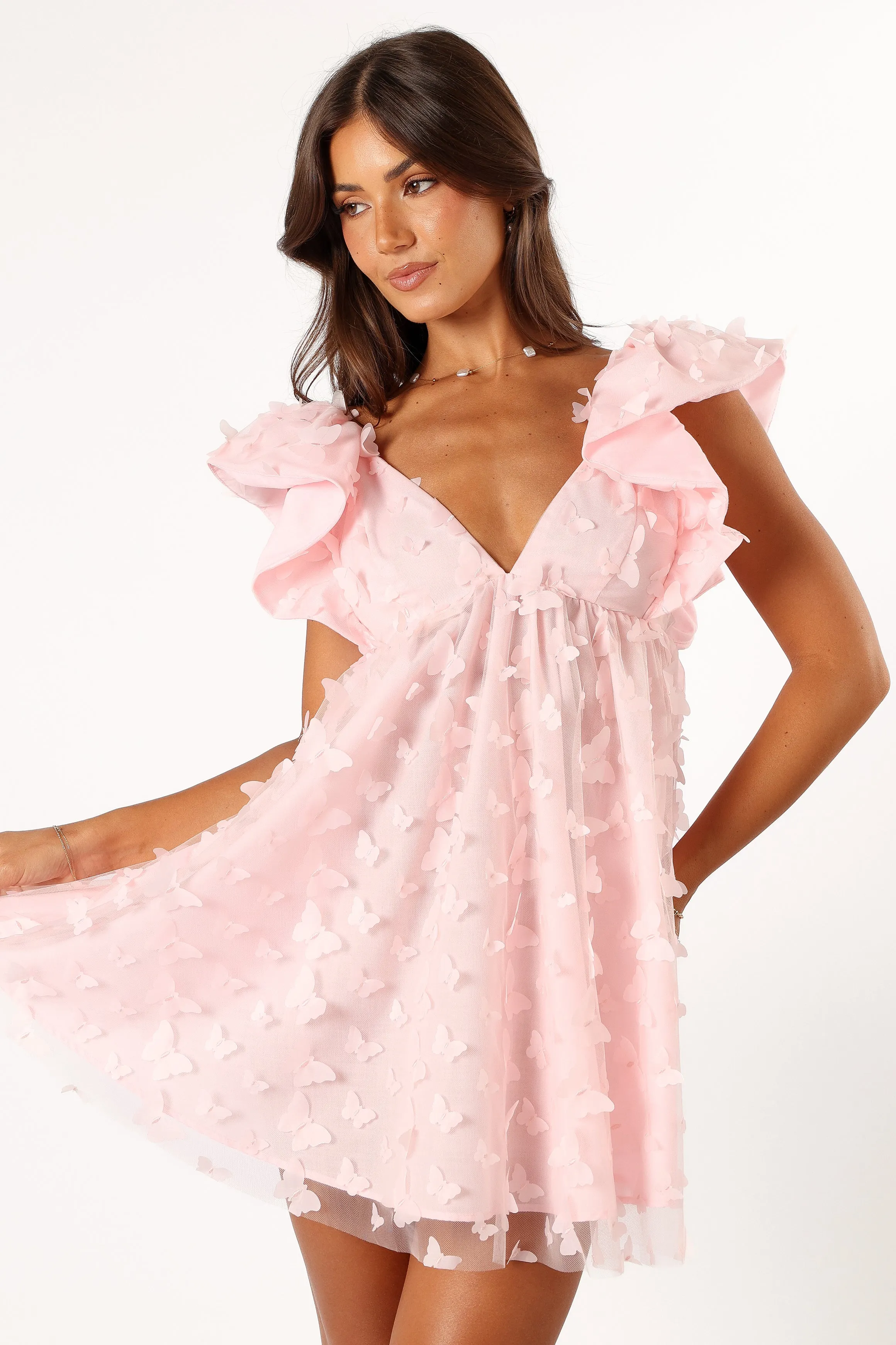 Raelyn Mini Dress - Pink sold by Petal & Pup