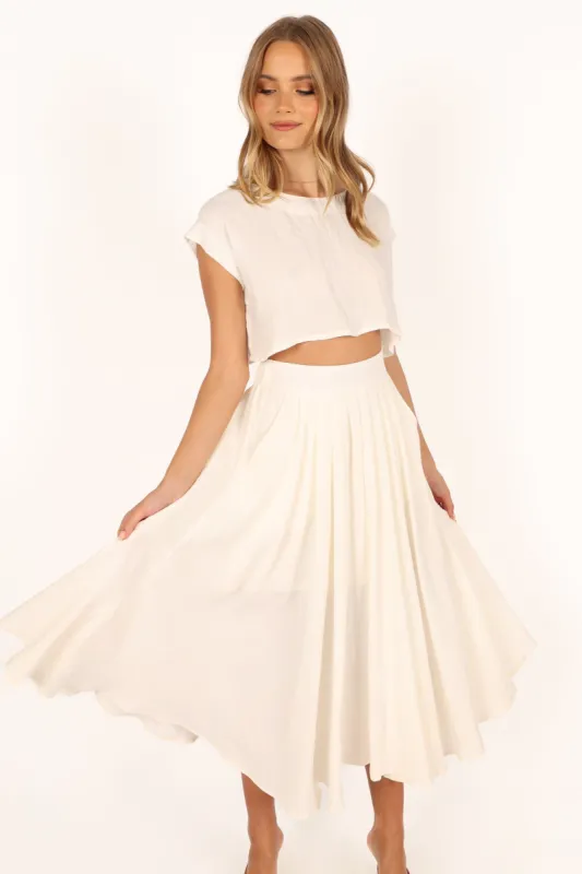 Bessie Two Piece Set - Cream sold by Petal & Pup