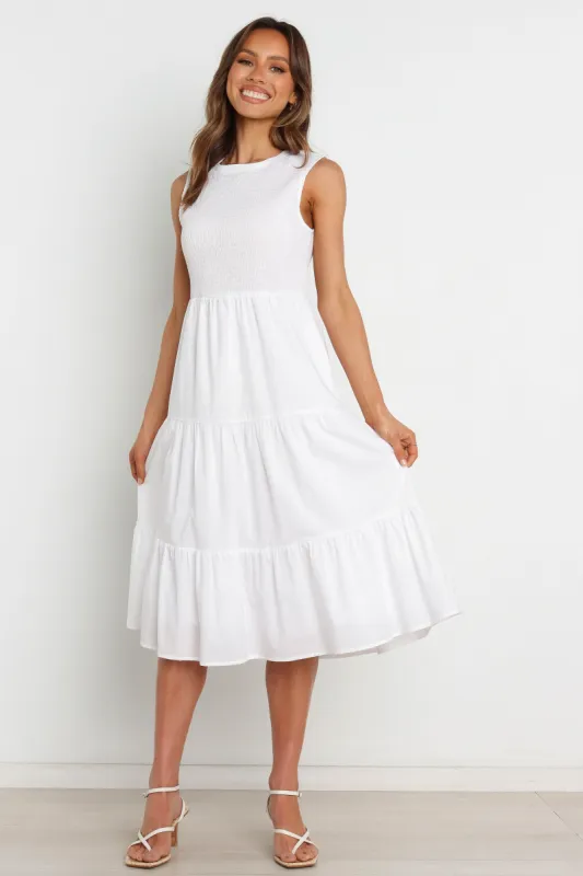 Erhardt Dress - White sold by Petal & Pup