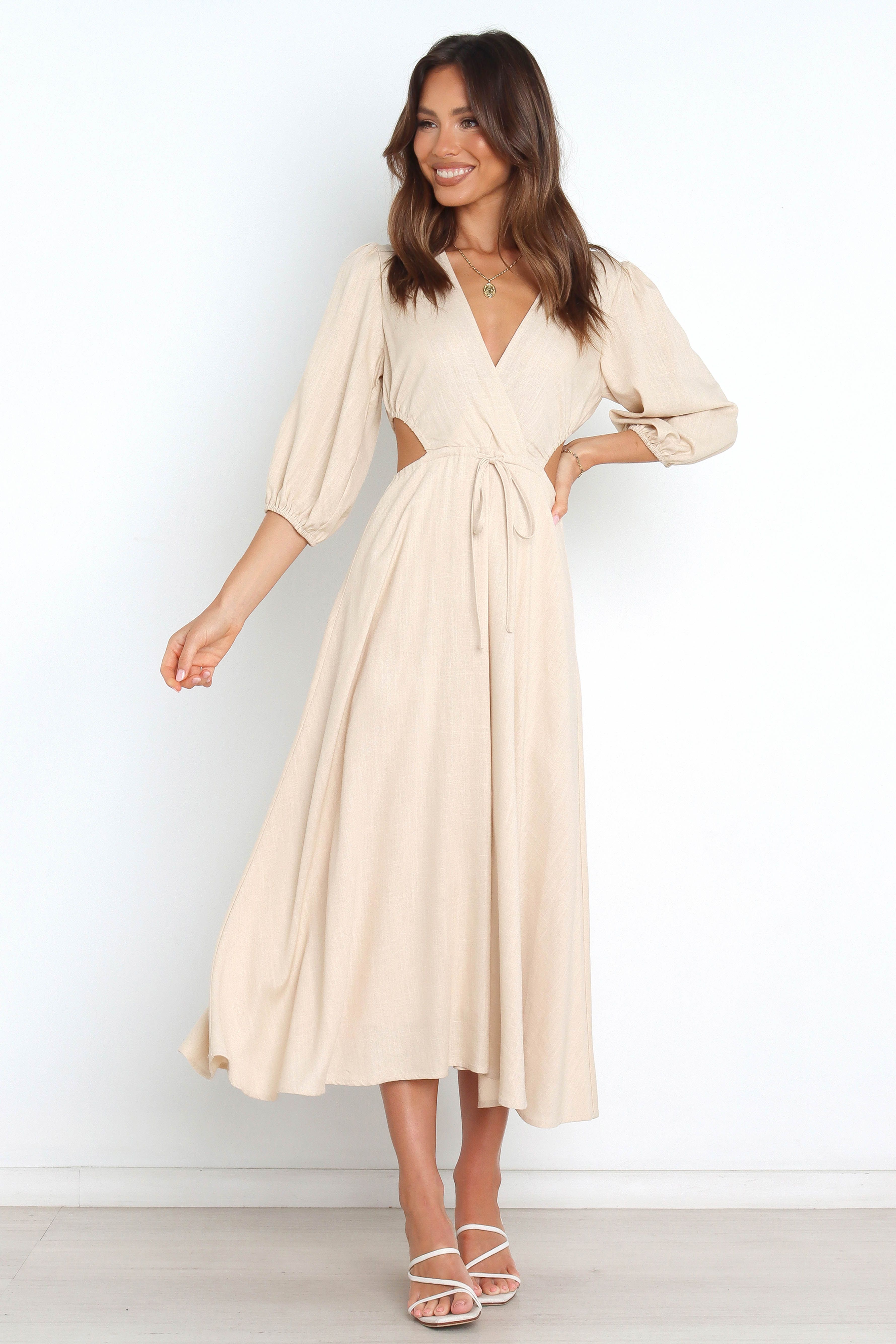 Feyre Dress - Beige sold by Petal & Pup product image thumbnail 2