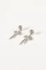 Elena Bow Earrings - Silver sold by Petal & Pup