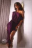 Santiago Off Shoulder Midi Dress - Purple sold by Petal & Pup