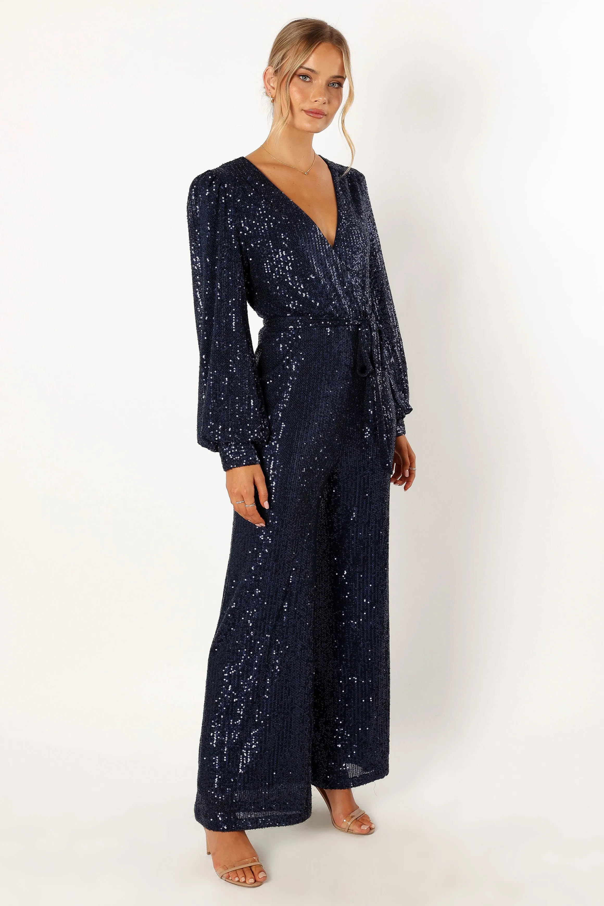 Marley Sequin Jumpsuit - Navy sold by Petal & Pup product image thumbnail 5