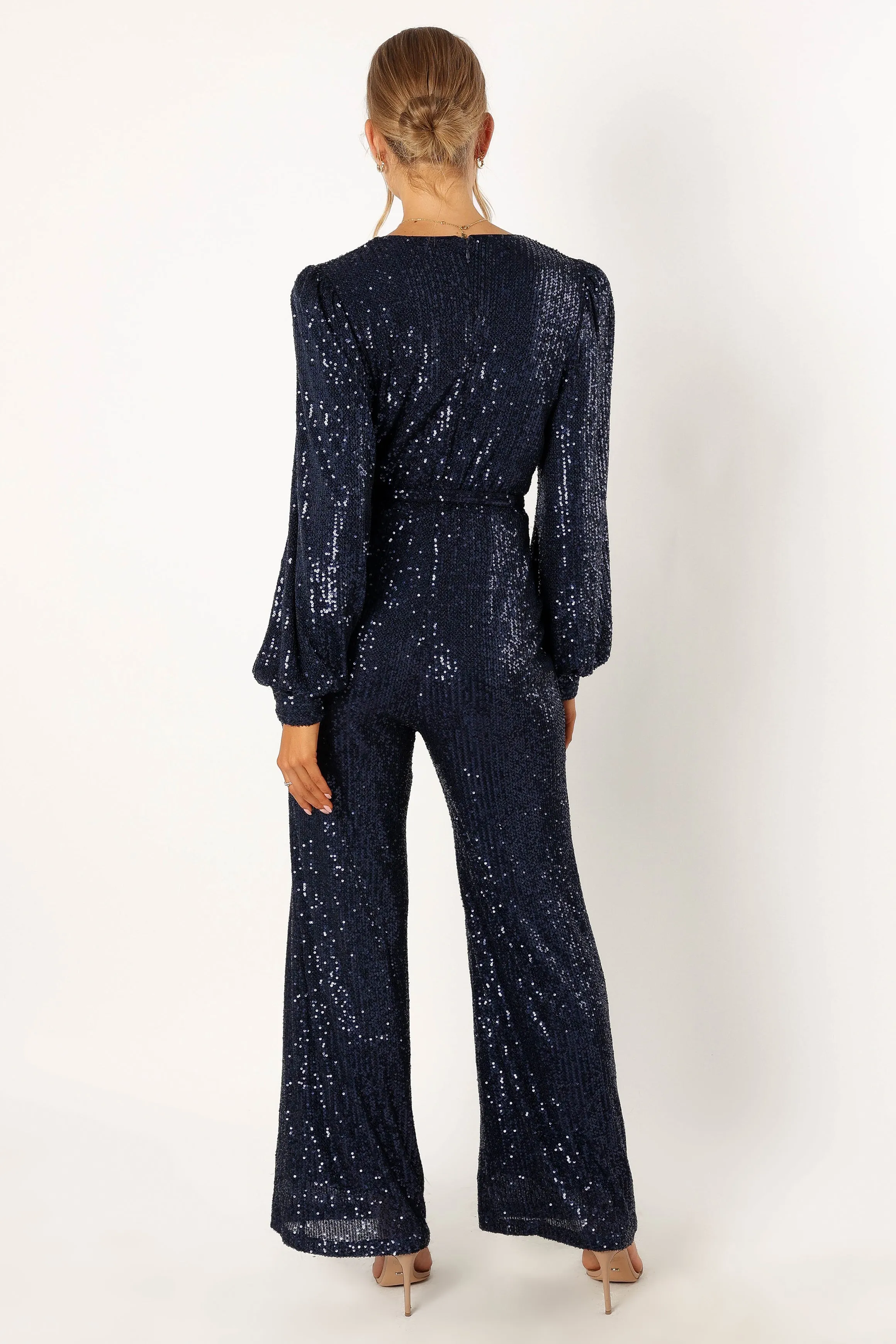 Marley Sequin Jumpsuit - Navy sold by Petal & Pup product image thumbnail 4