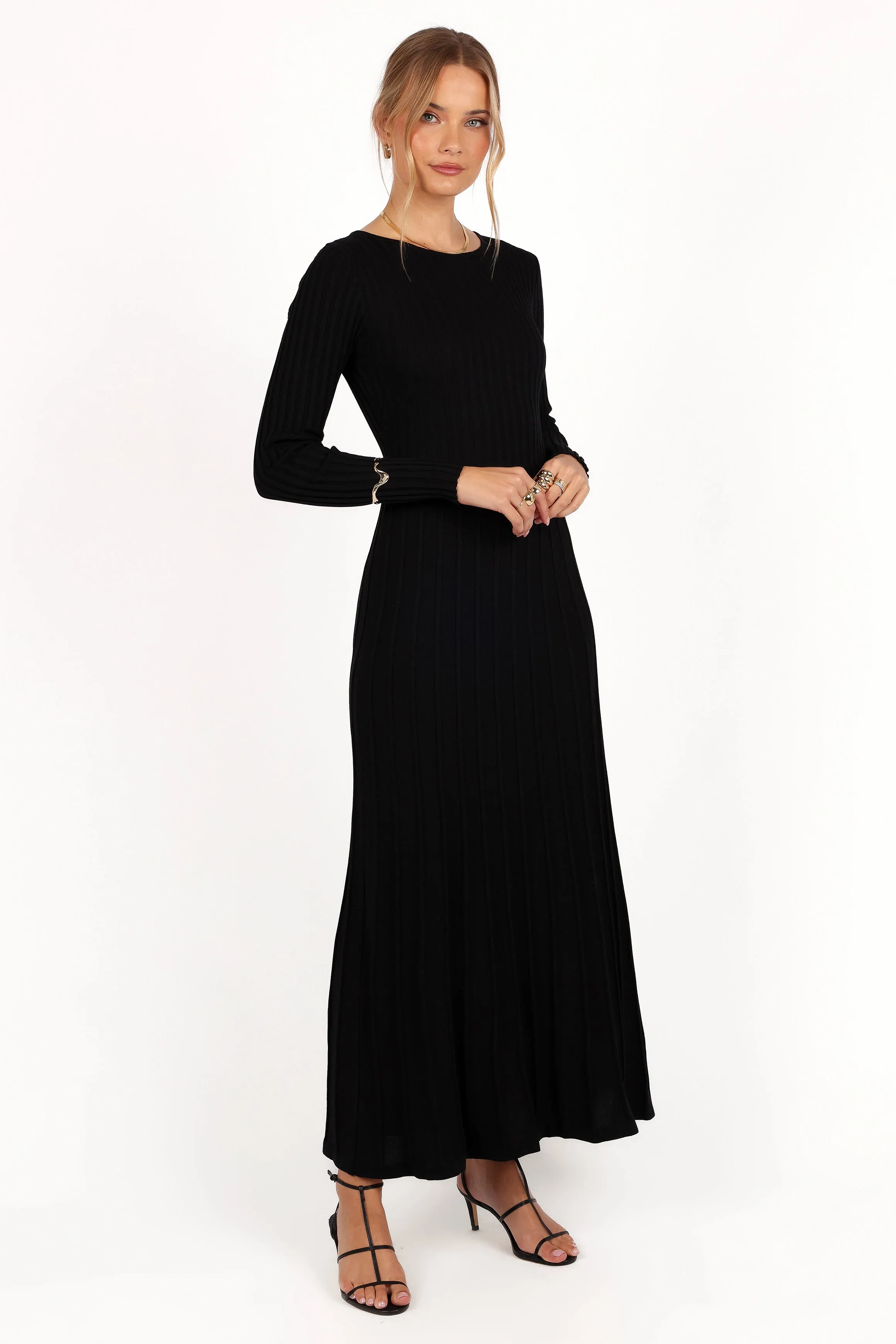Alison Long Sleeve Maxi Dress - Black sold by Petal & Pup product image thumbnail 4