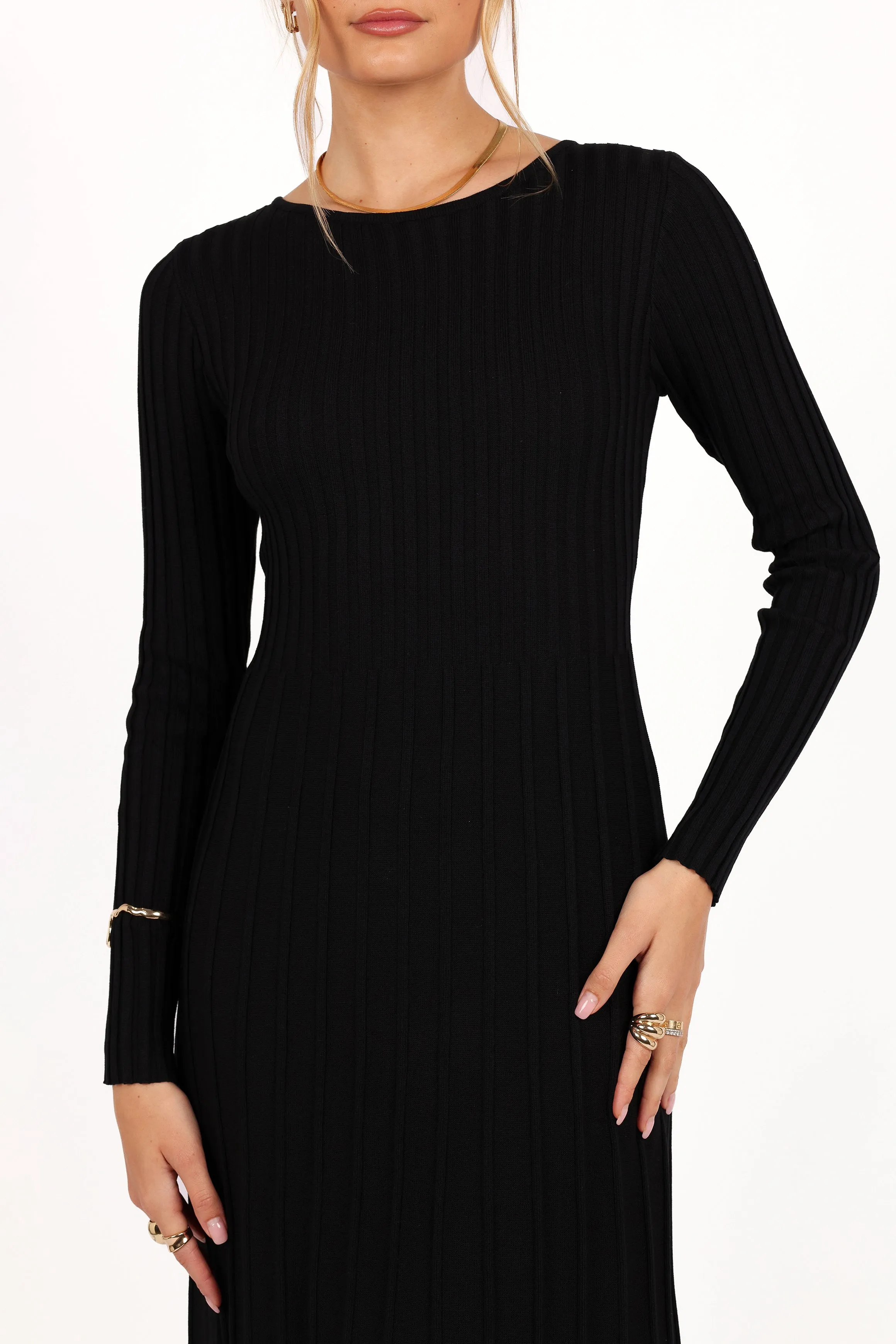 Alison Long Sleeve Maxi Dress - Black sold by Petal & Pup product image thumbnail 5