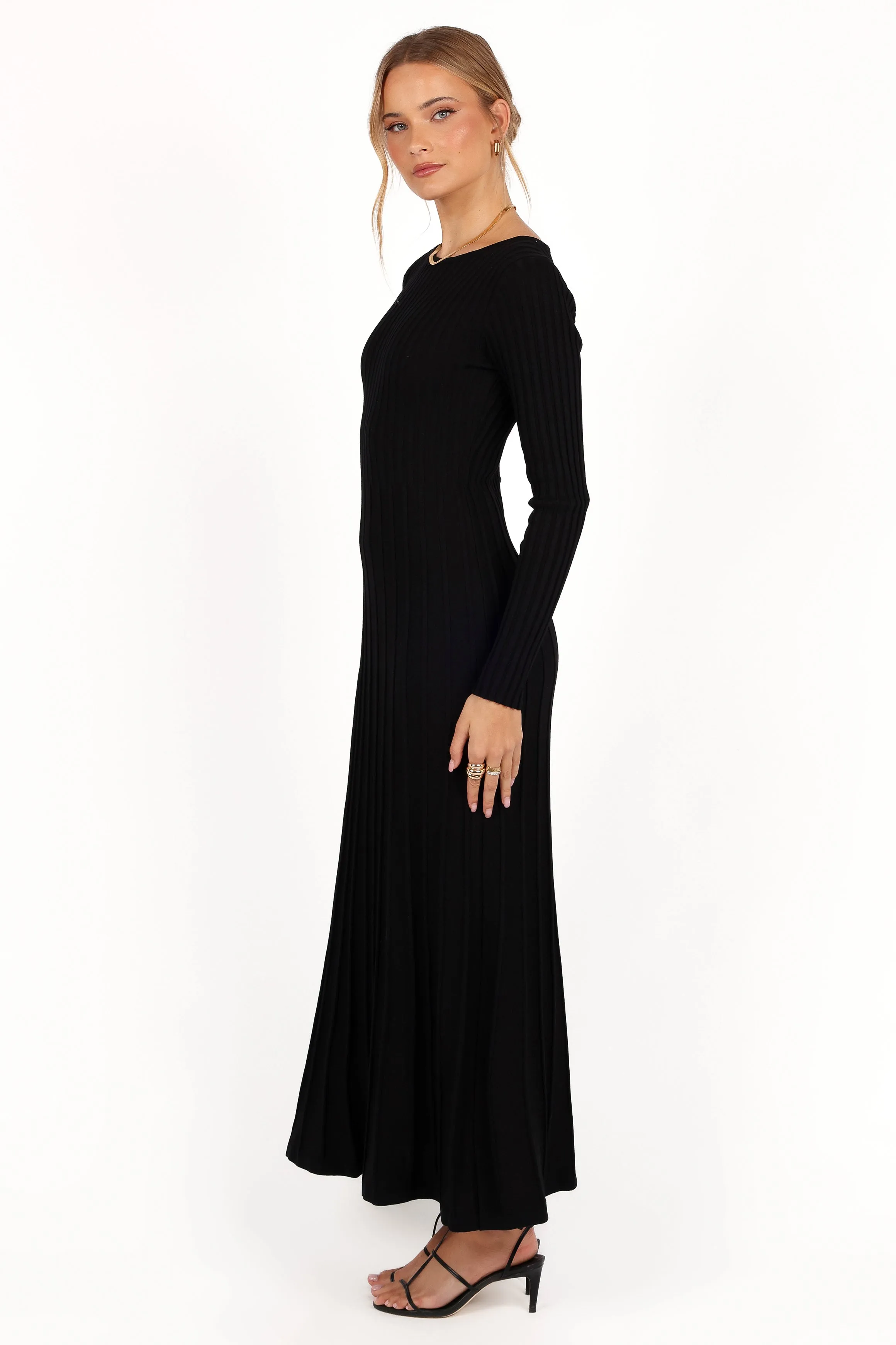 Alison Long Sleeve Maxi Dress - Black sold by Petal & Pup product image thumbnail 2