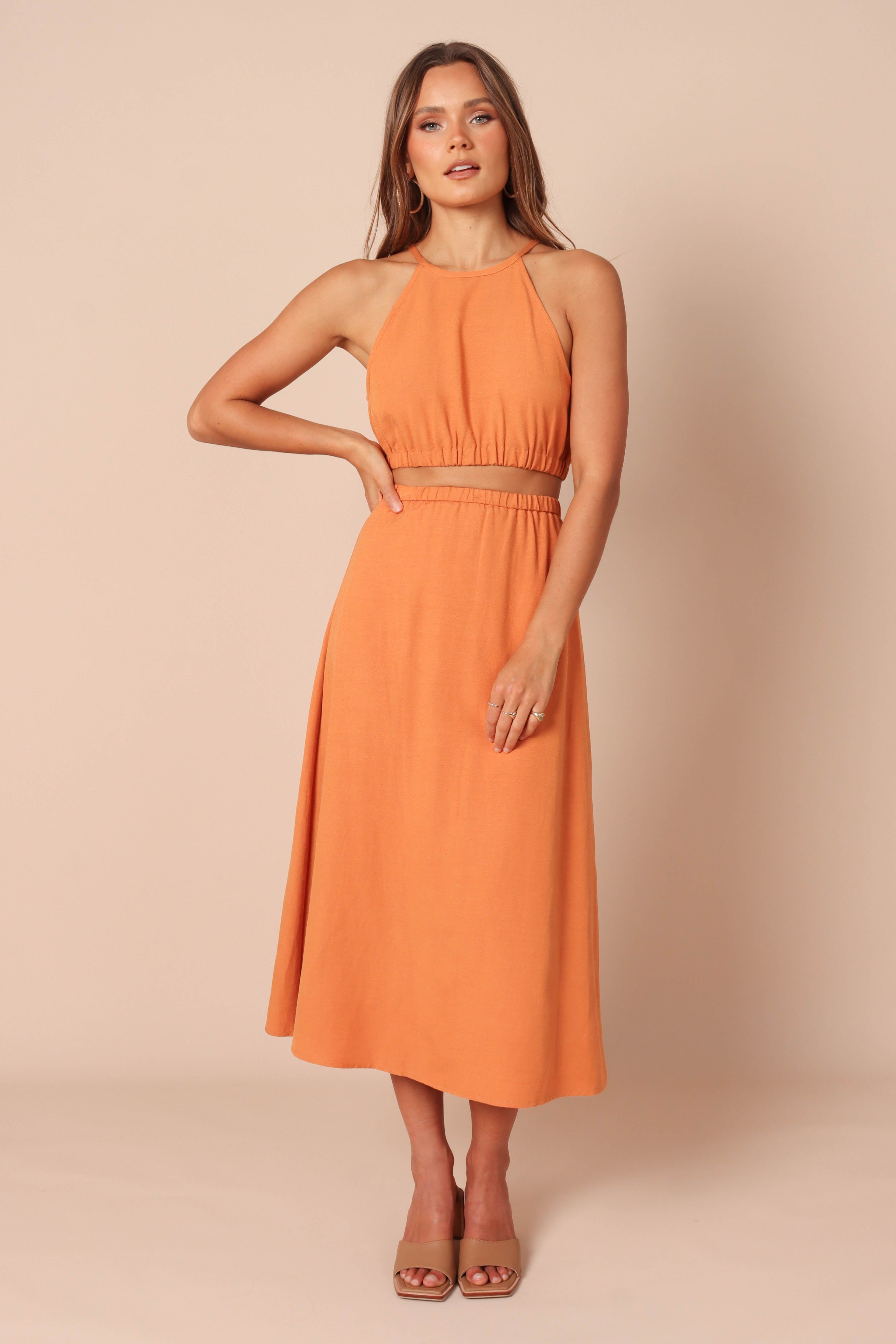 Ellis Cut Out Two Piece Set - Rust sold by Petal & Pup product image thumbnail 2