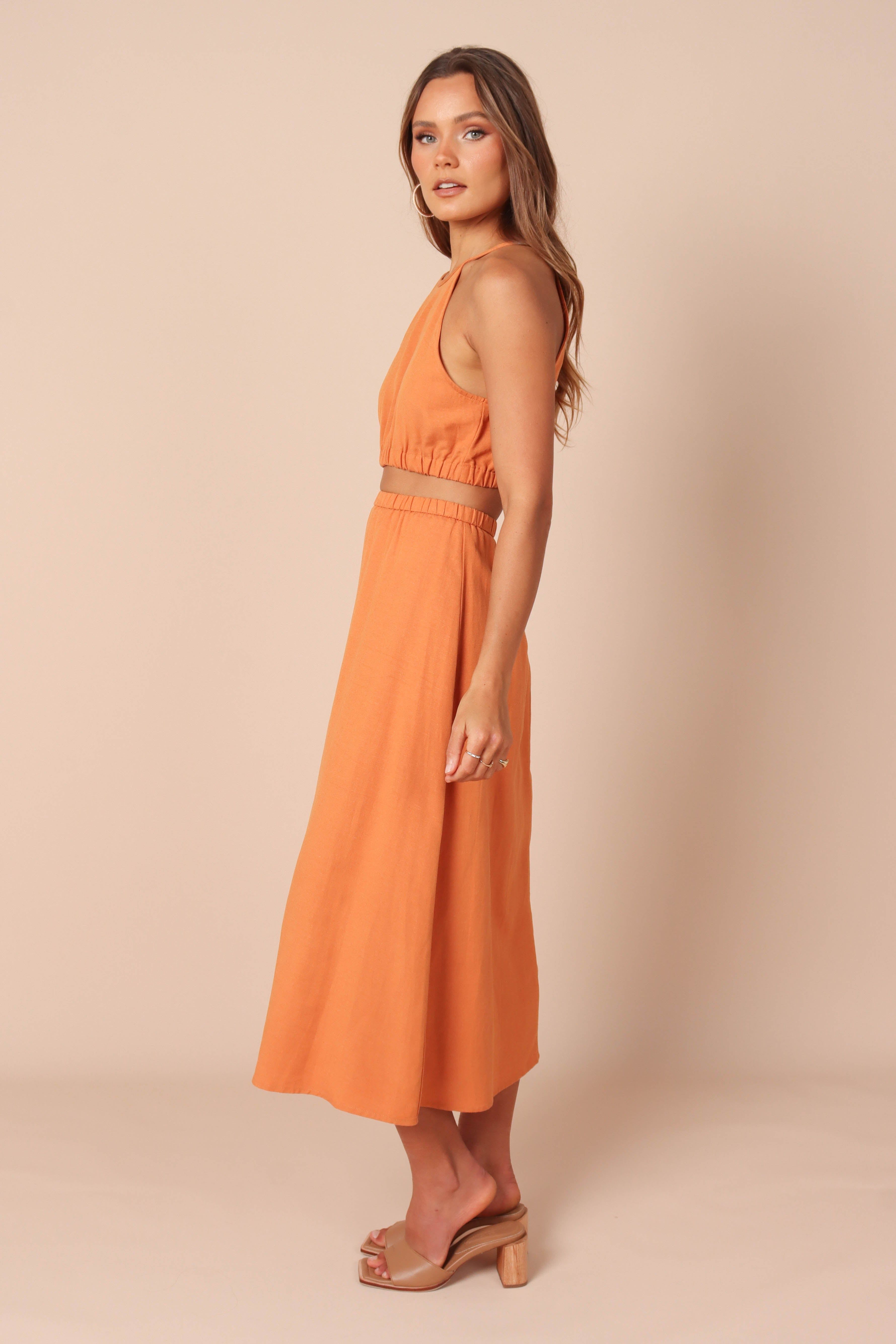 Ellis Cut Out Two Piece Set - Rust sold by Petal & Pup product image thumbnail 7