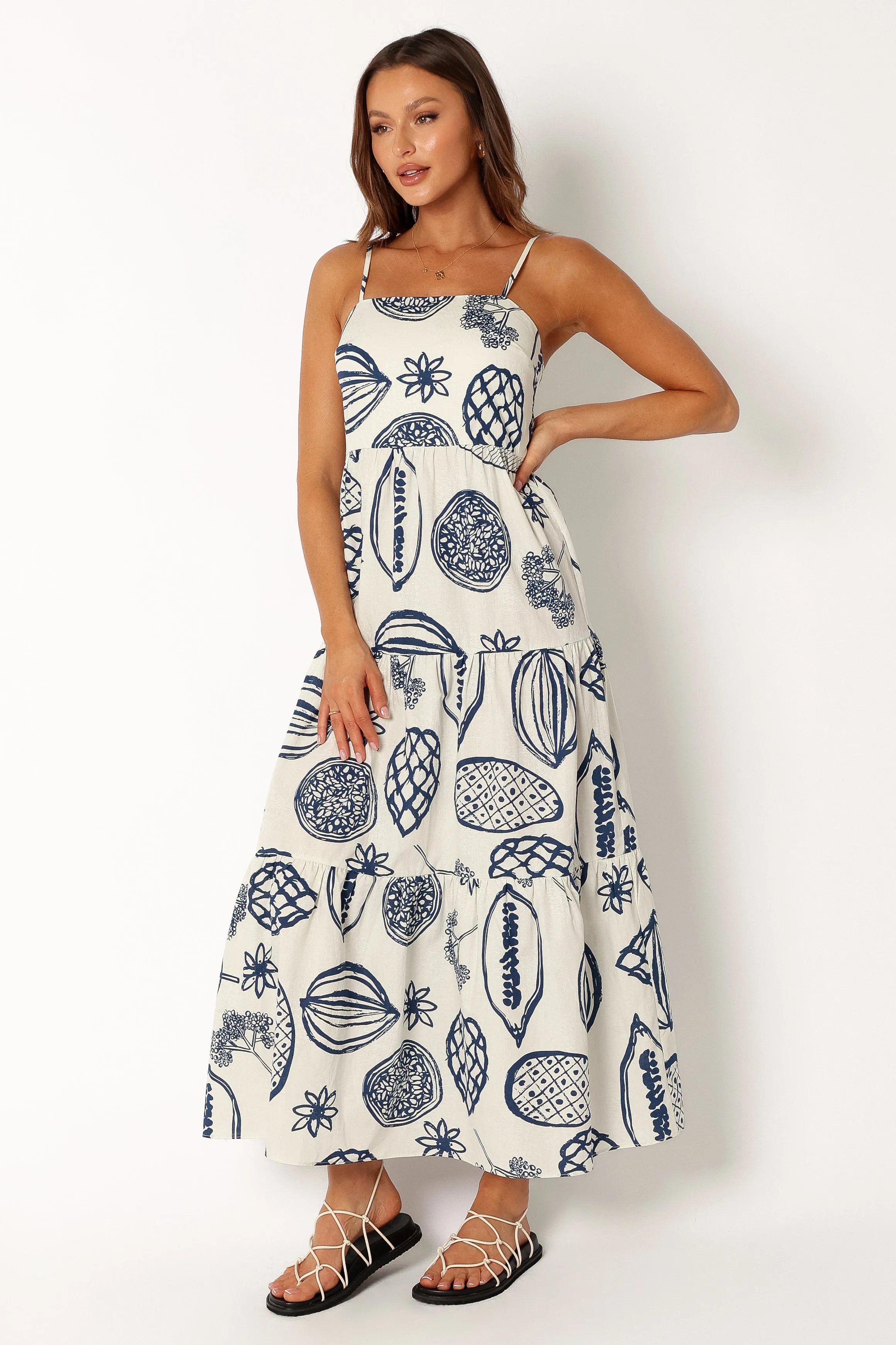 Ronin Maxi Dress - Navy sold by Petal & Pup product image thumbnail 4