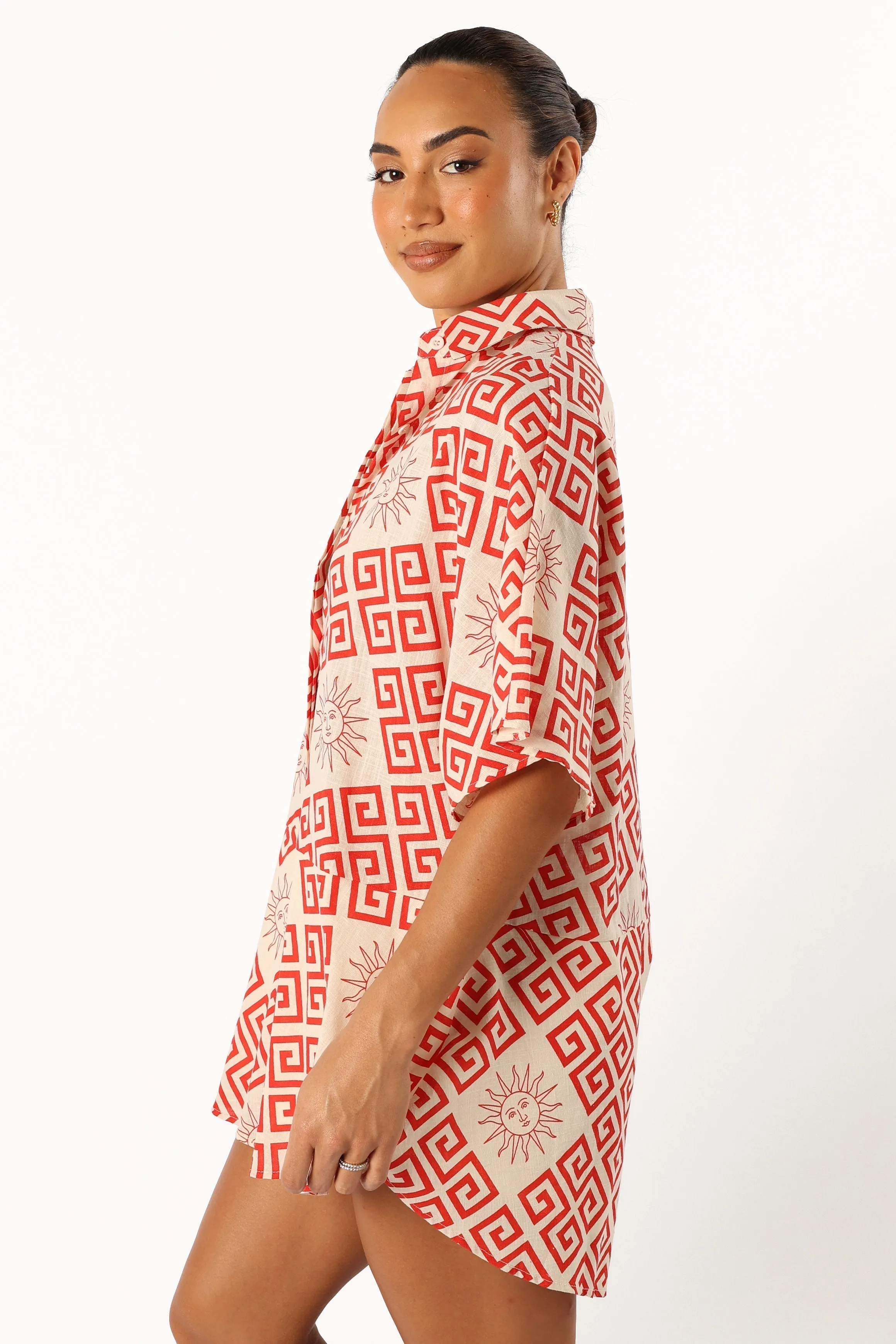 Sebastian Romper - Beige Red sold by Petal & Pup product image thumbnail 5