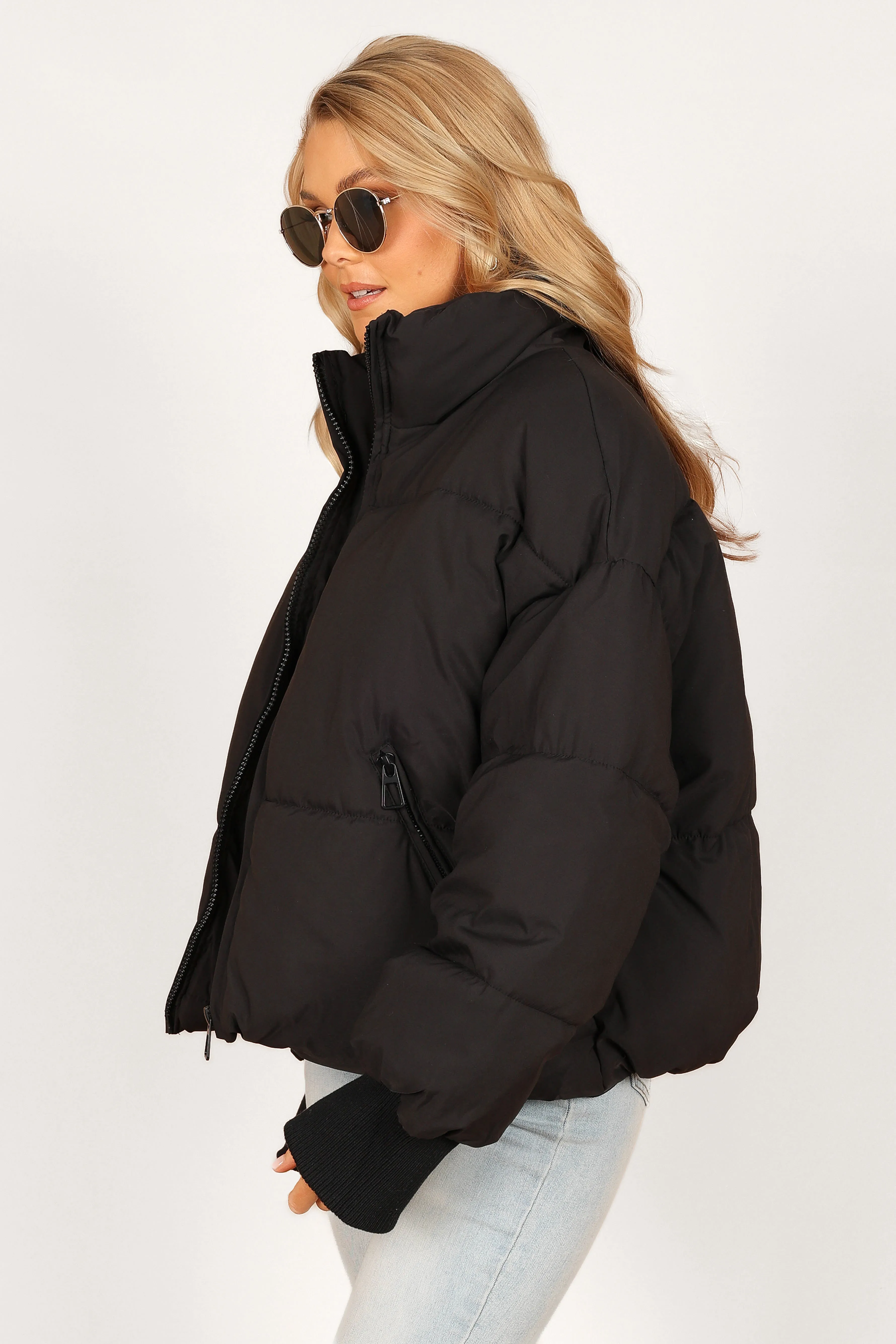 Edric Puffer Jacket - Black sold by Petal & Pup product image thumbnail 4