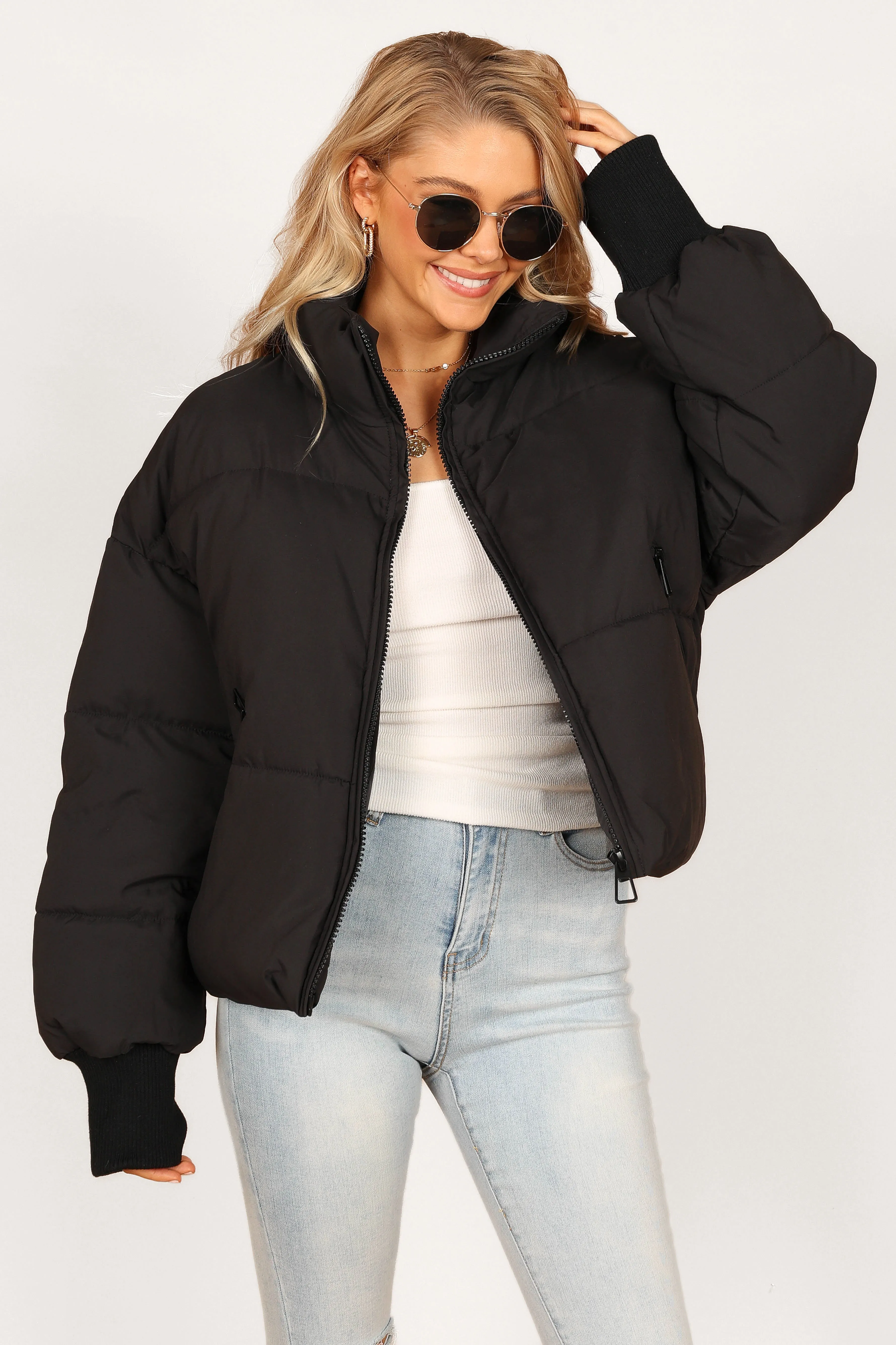 Edric Puffer Jacket - Black sold by Petal & Pup product image thumbnail 5