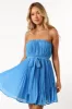 Austen Strapless Dress - Aqua sold by Petal & Pup