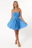Austen Strapless Dress - Aqua sold by Petal & Pup