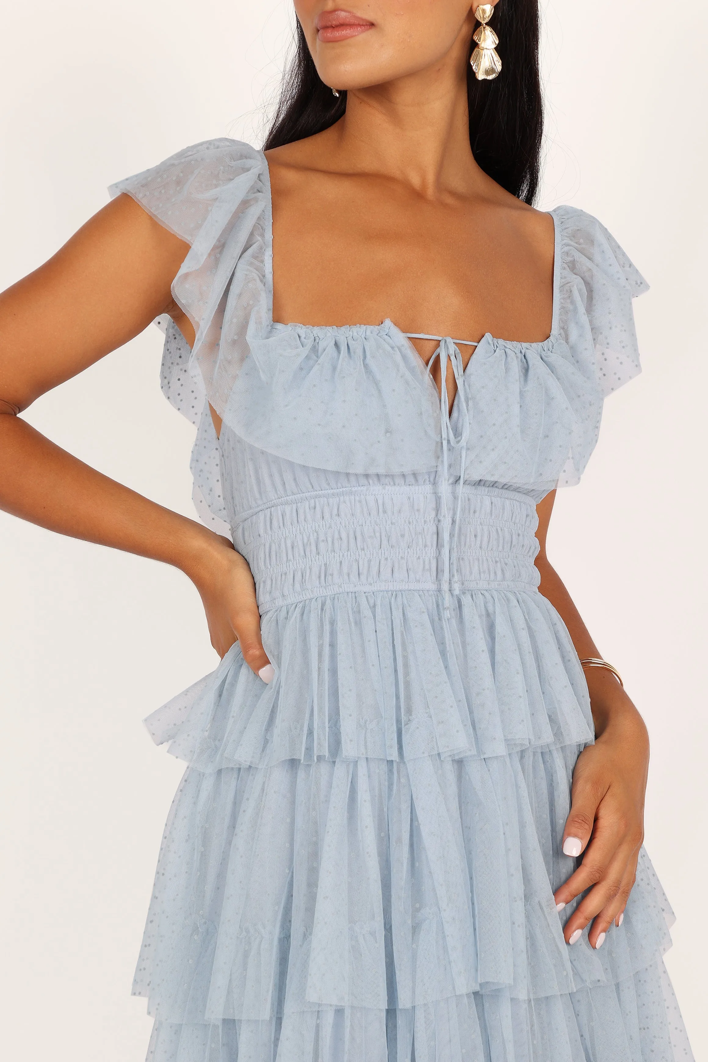 Belle Maxi Dress - Blue sold by Petal & Pup product image thumbnail 5