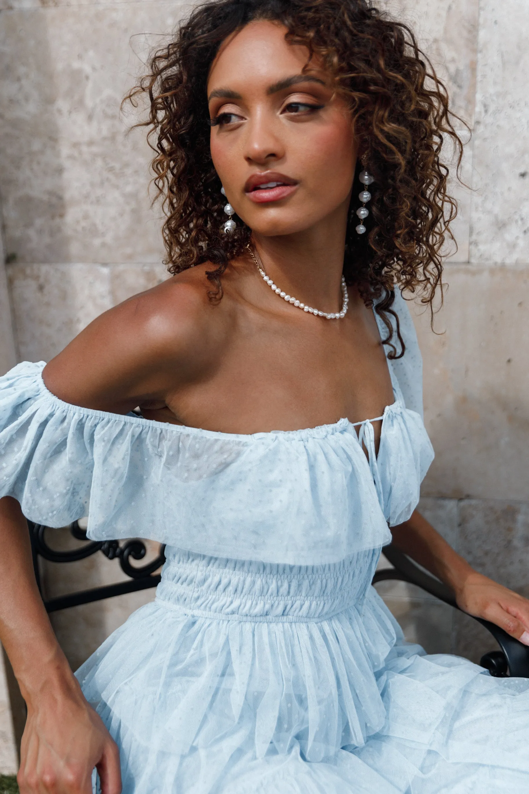 Belle Maxi Dress - Blue sold by Petal & Pup product image thumbnail 2