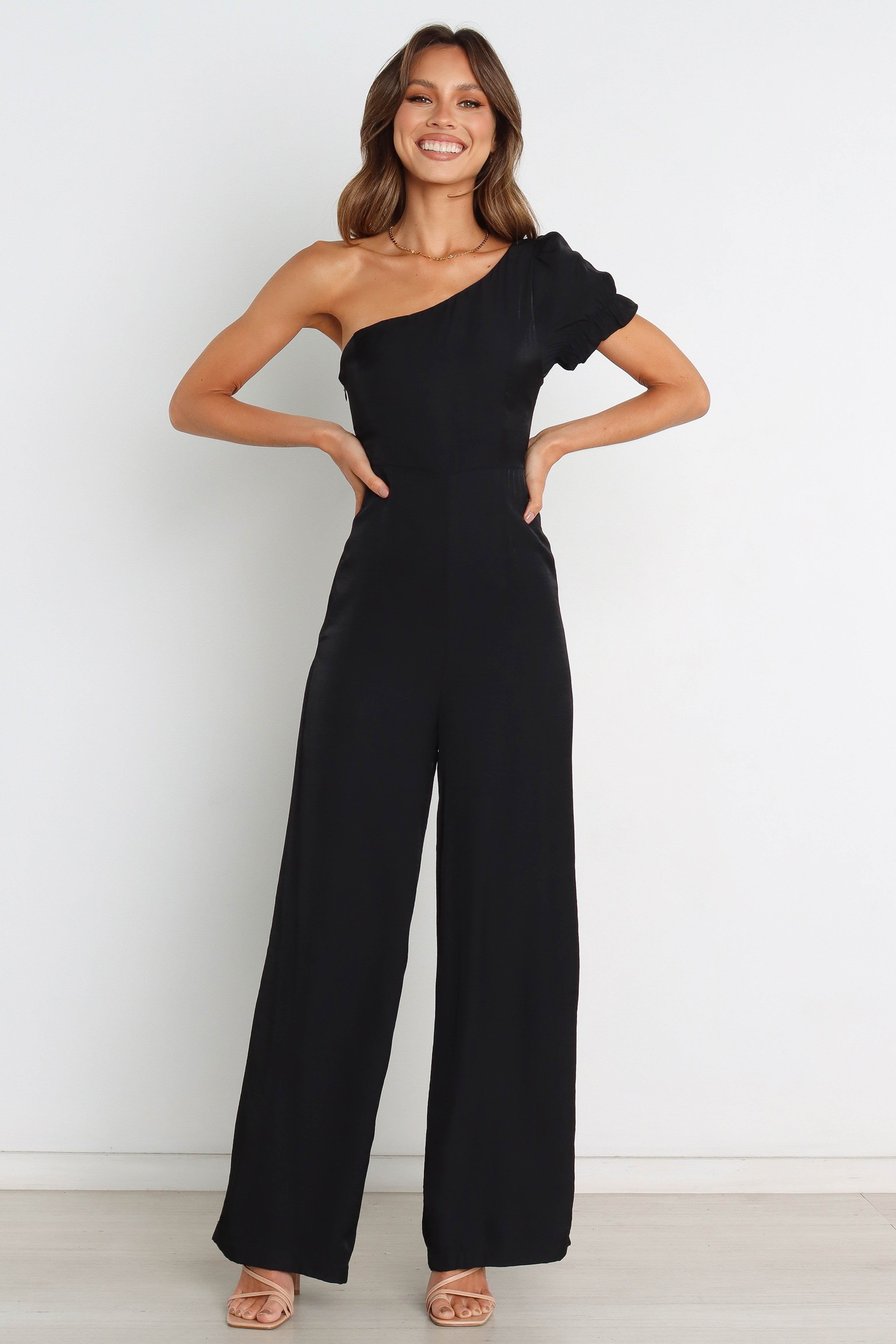 Inez Jumpsuit - Black sold by Petal & Pup