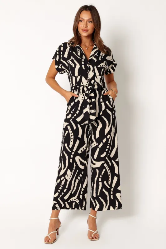 Kezia Jumpsuit - Black sold by Petal & Pup