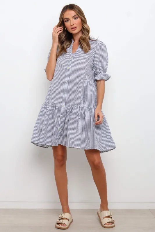 Bridgeport Dress - Navy made by Petal & Pup