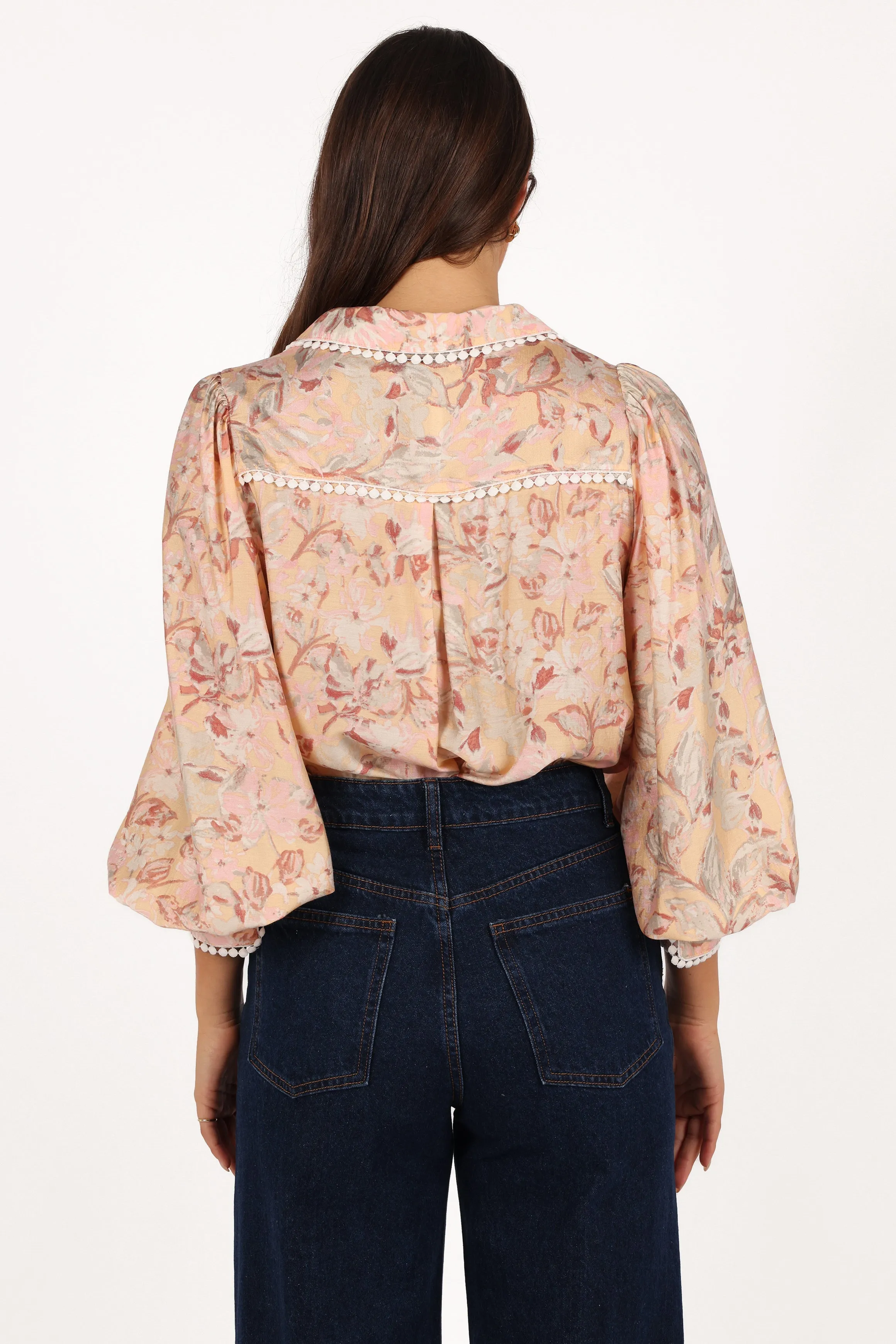 Floria Top - Beige Floral sold by Petal & Pup product image thumbnail 4
