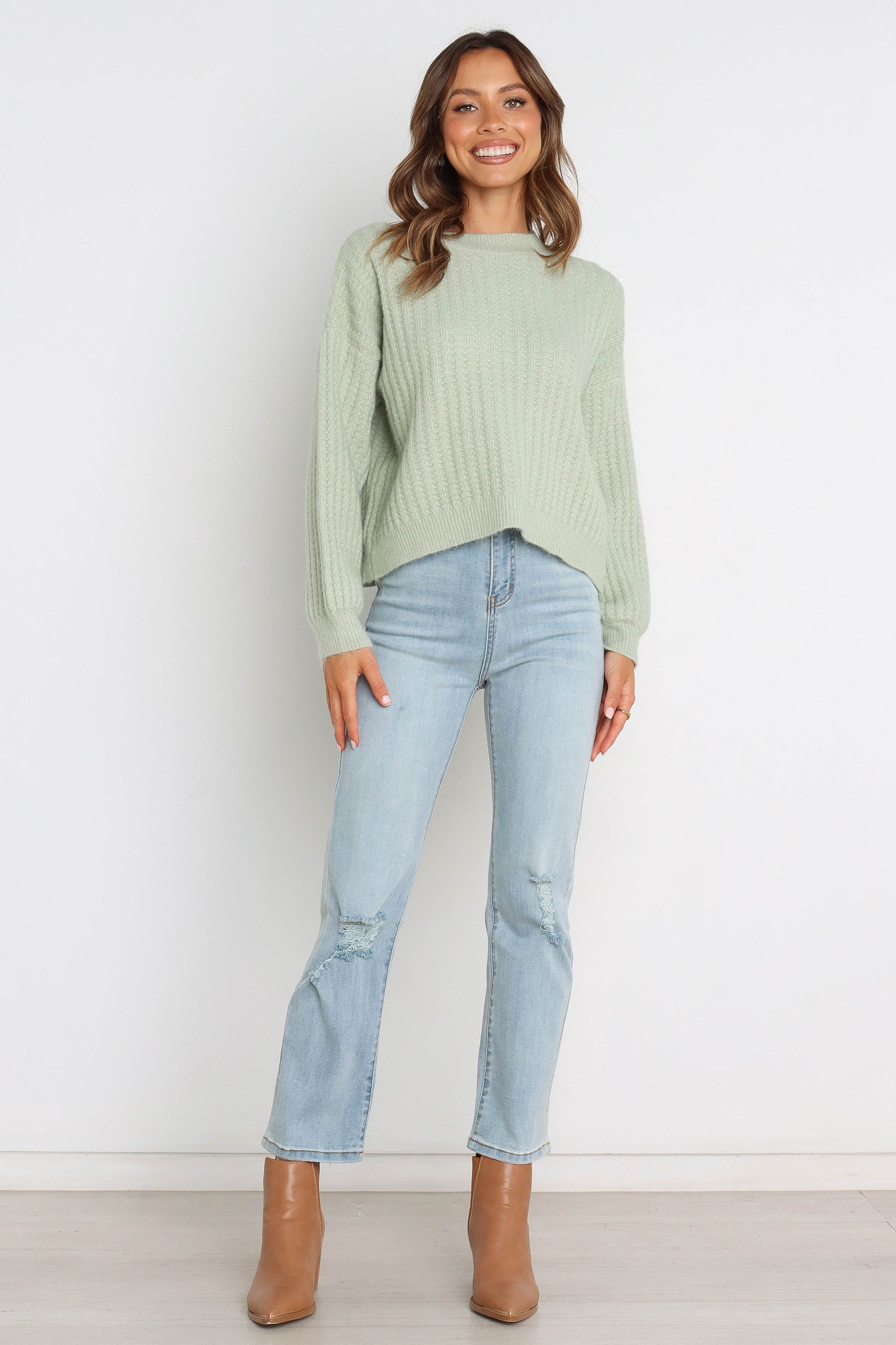 Overdrive Knit Sweater - Mint sold by Petal & Pup product image thumbnail 7