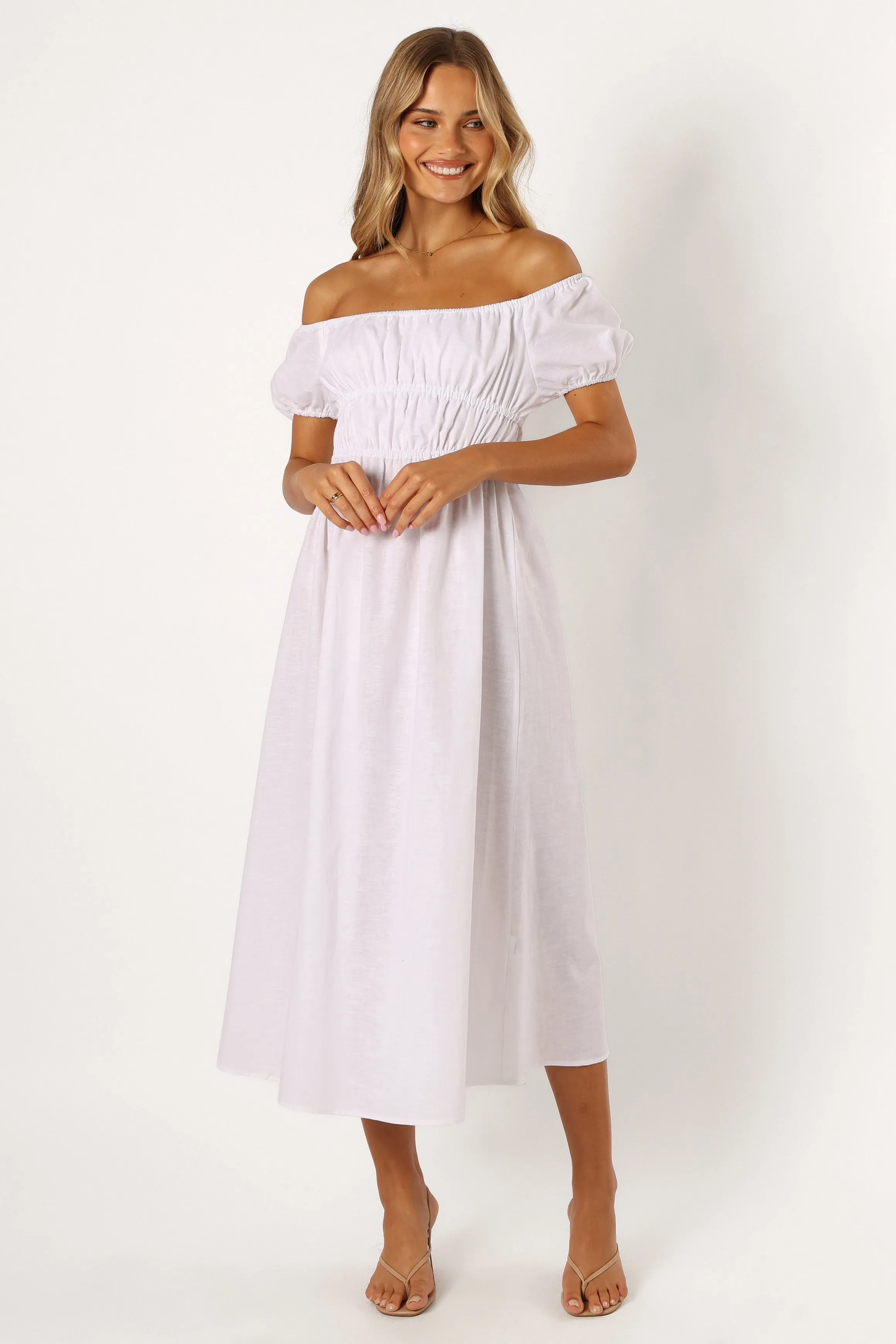 Sofia Maxi Dress - White sold by Petal & Pup