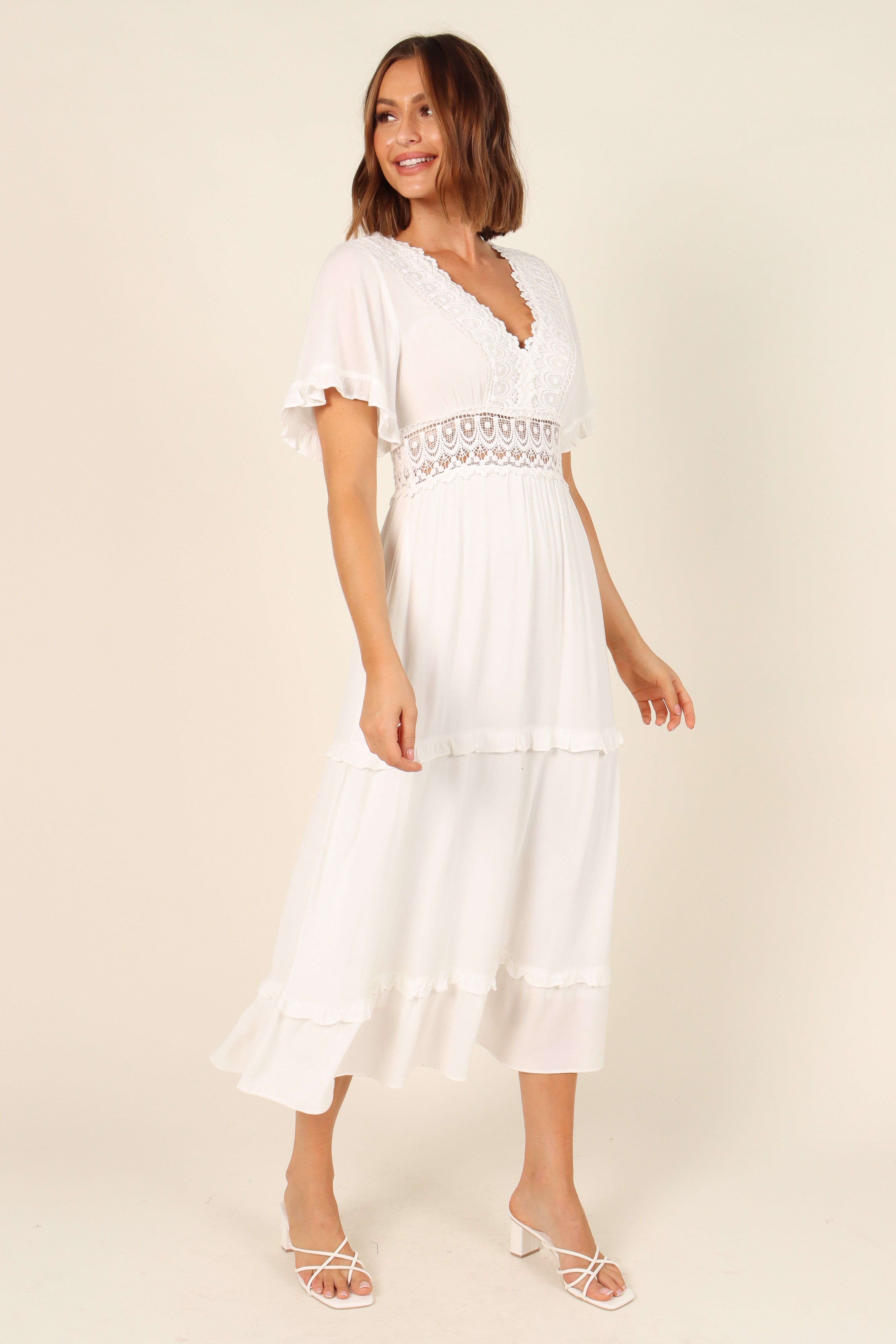 Florencia Dress - White sold by Petal & Pup product image thumbnail 4