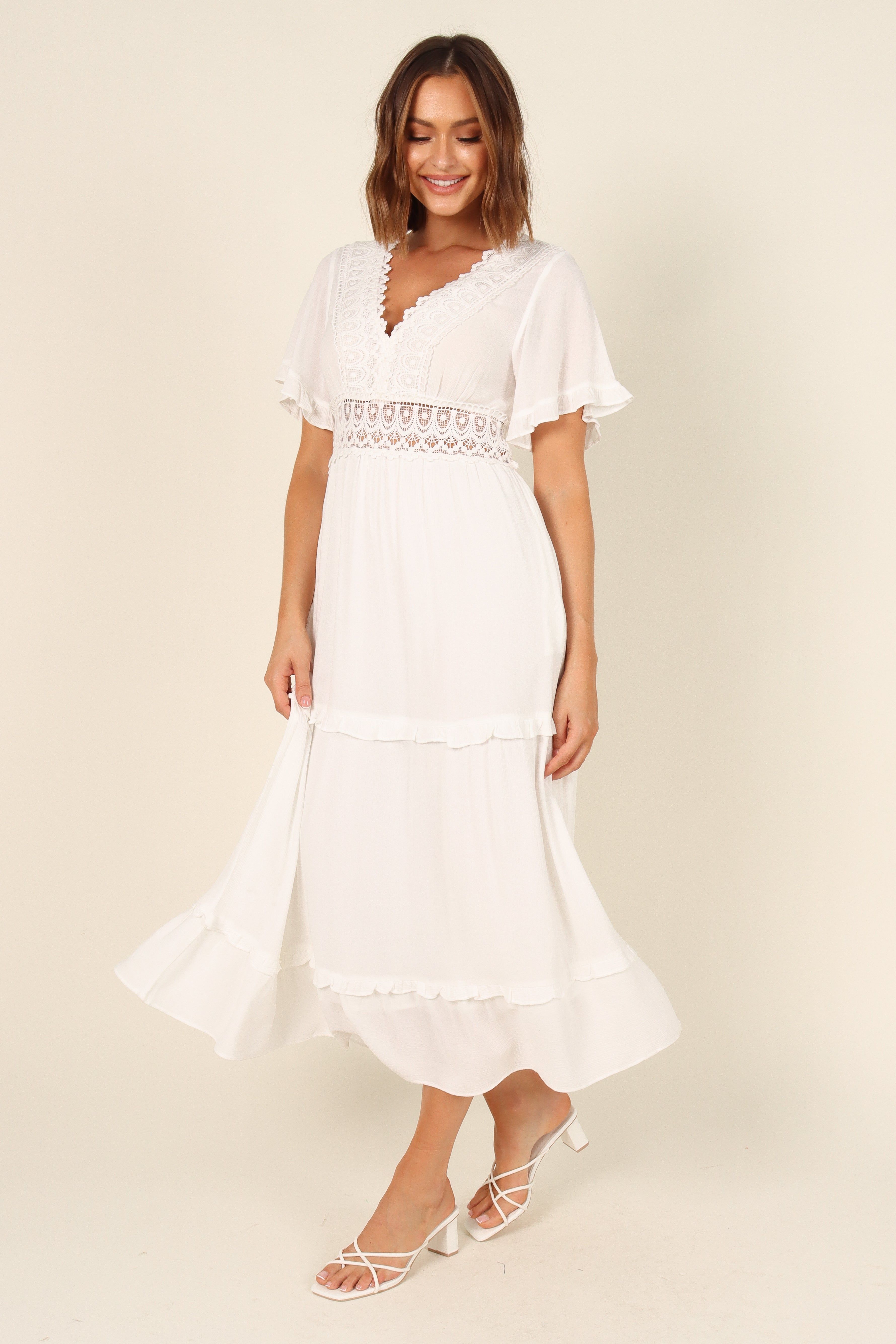 Florencia Dress - White sold by Petal & Pup product image thumbnail 3