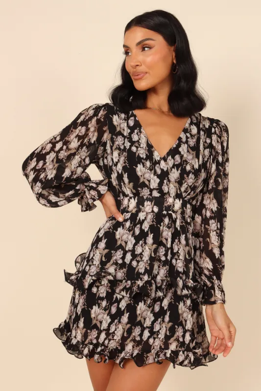Adeline Mini Dress - Black sold by Petal & Pup