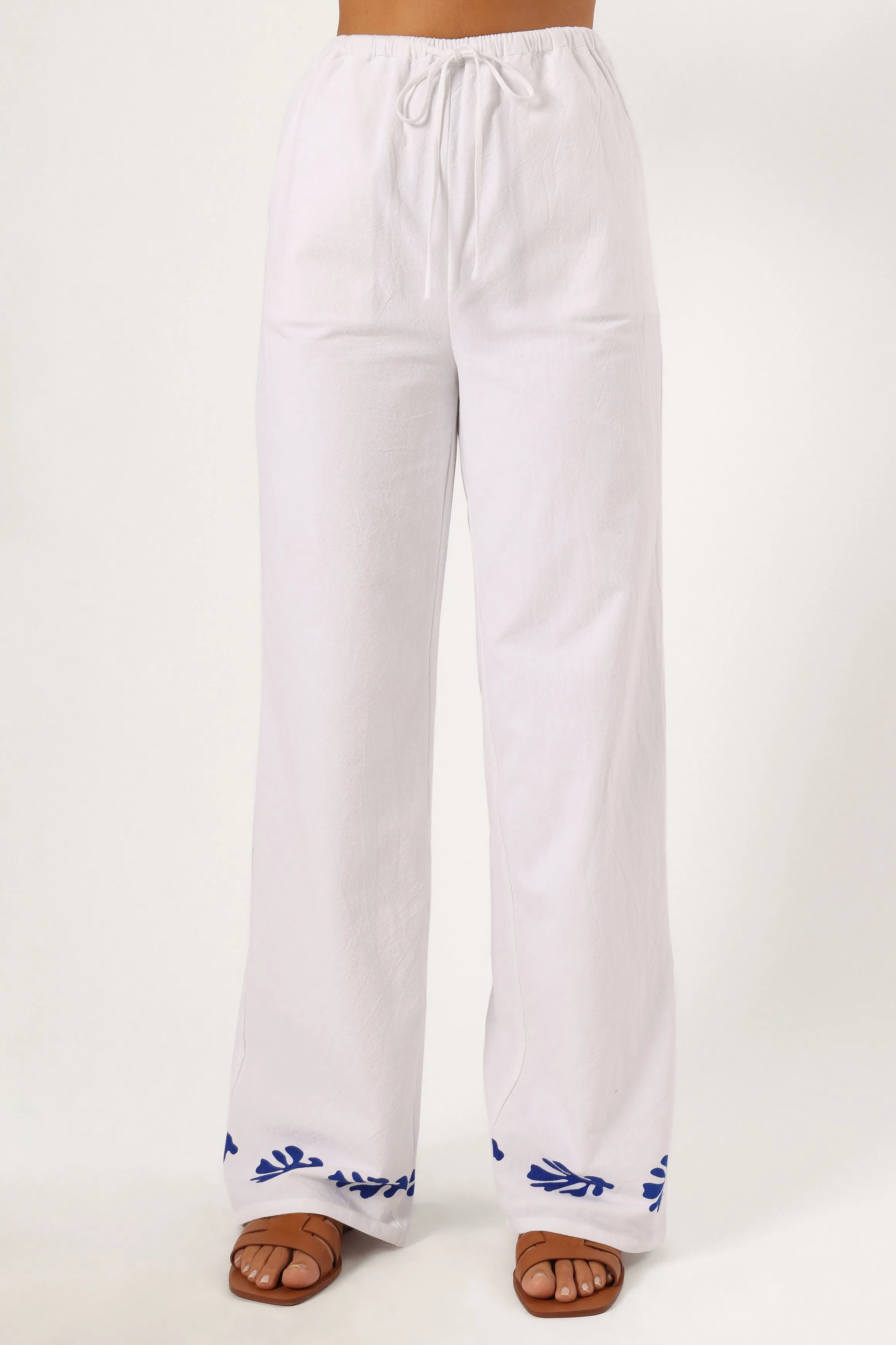 Amalia Pant - White Blue sold by Petal & Pup product image thumbnail 5