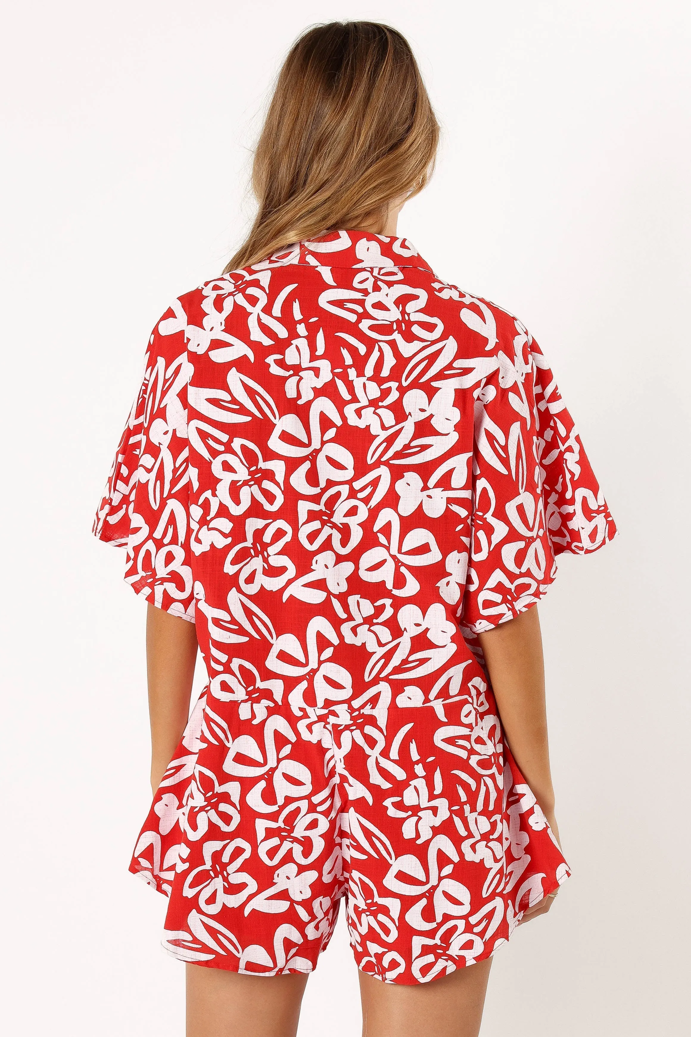 Sebastian Romper - Red Floral sold by Petal & Pup product image thumbnail 5