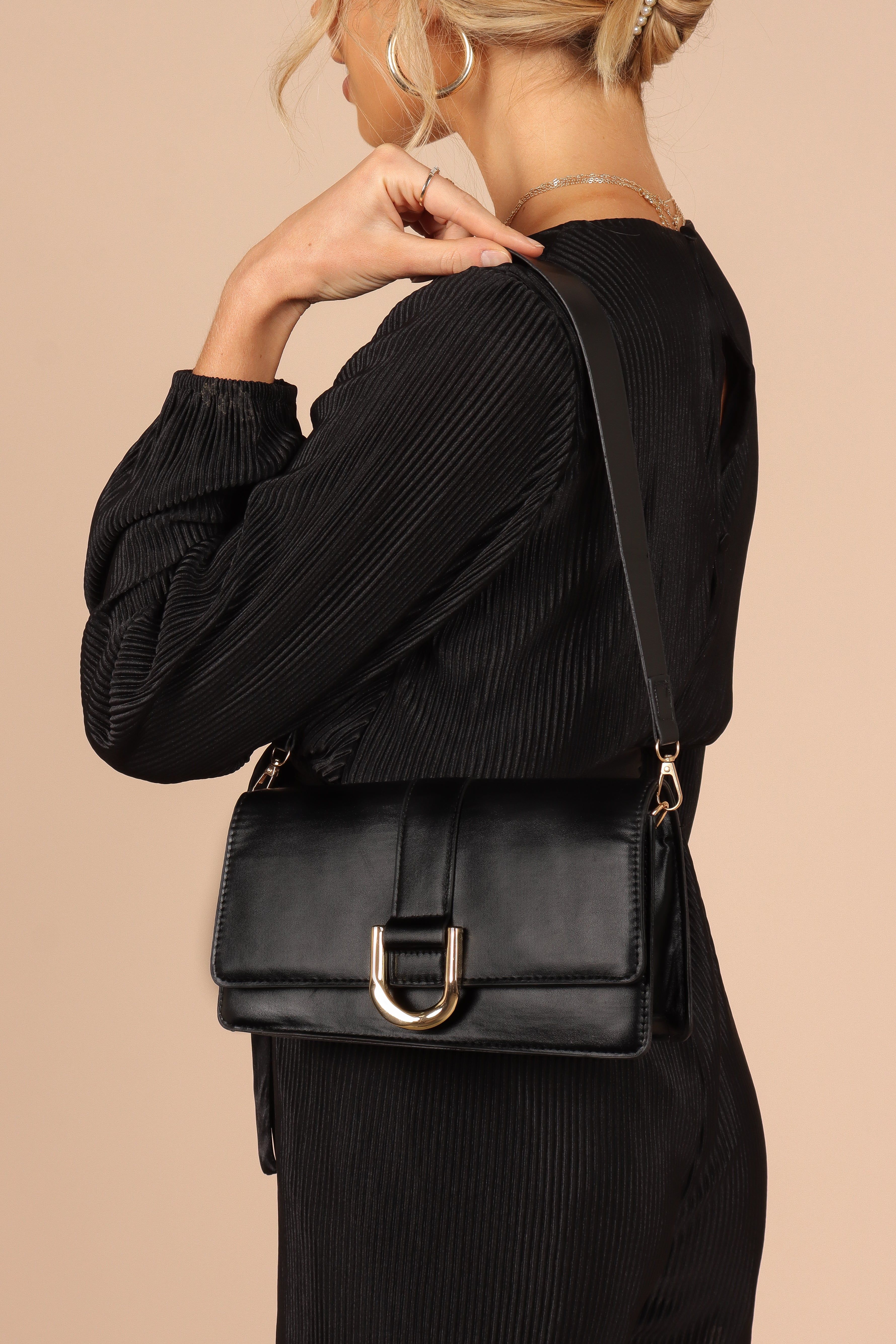 Erika Shoulder Bag - Black sold by Petal & Pup