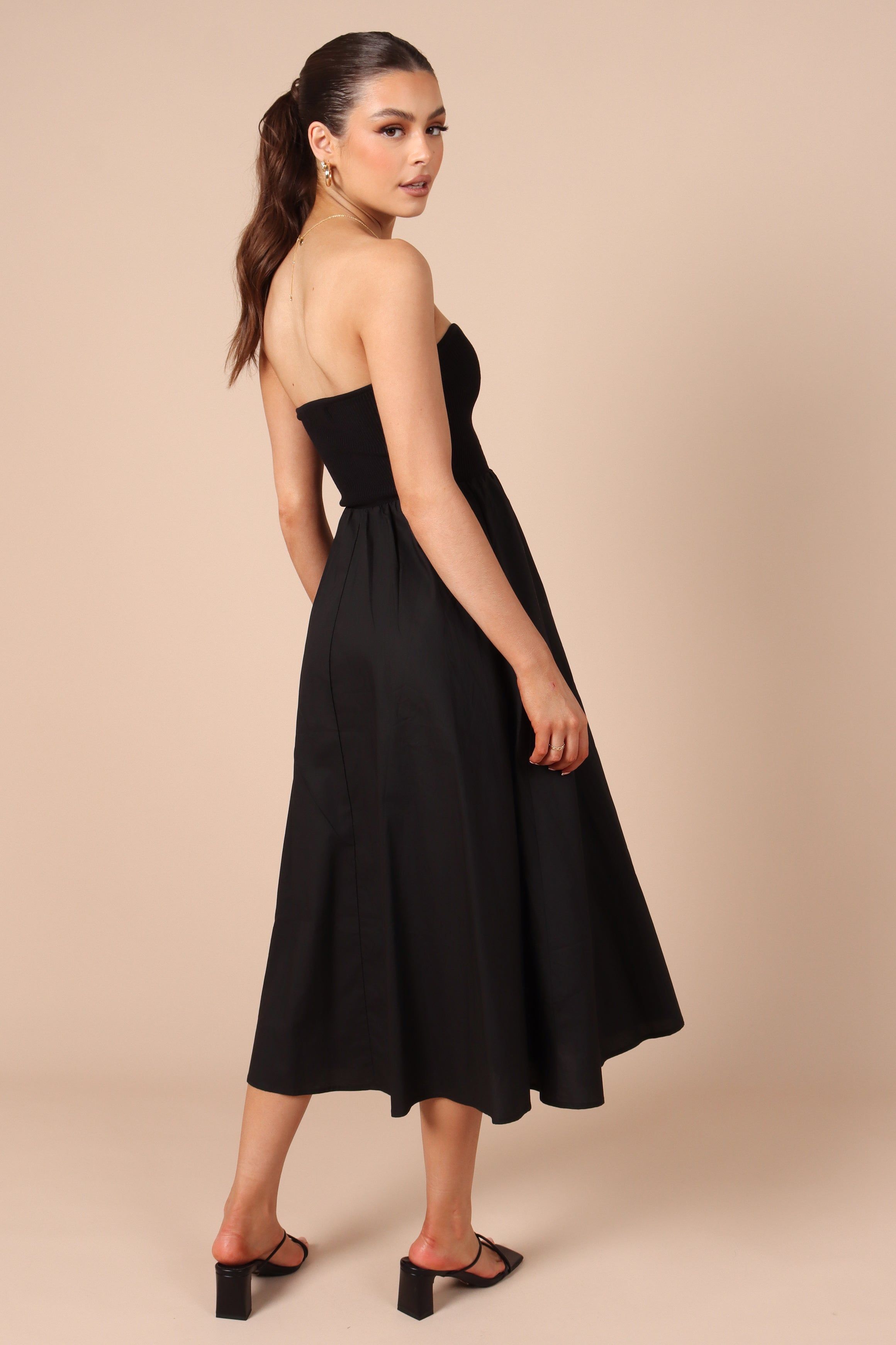 Molly Strapless Dress - Black sold by Petal & Pup product image thumbnail 4