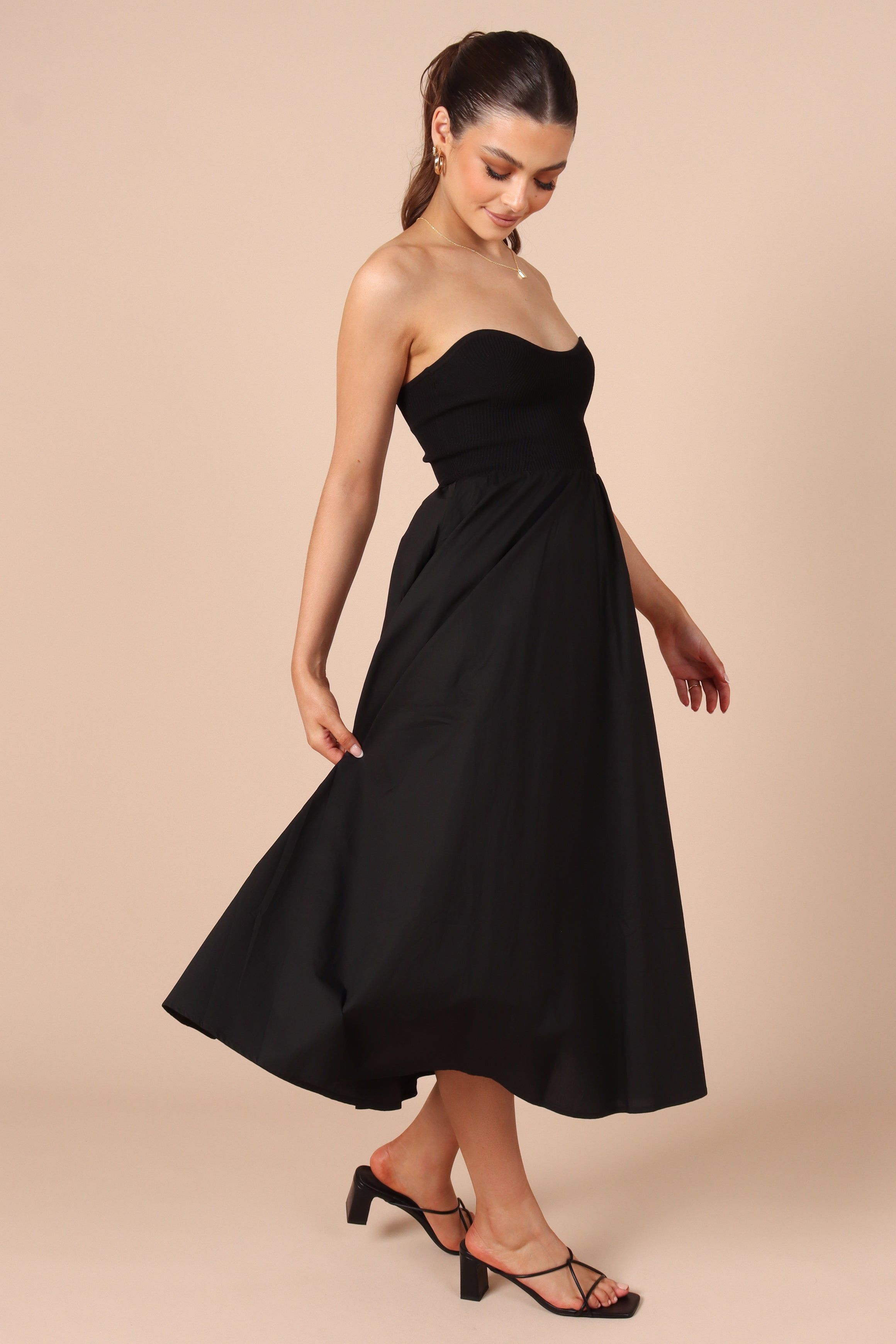 Molly Strapless Dress - Black sold by Petal & Pup product image thumbnail 5