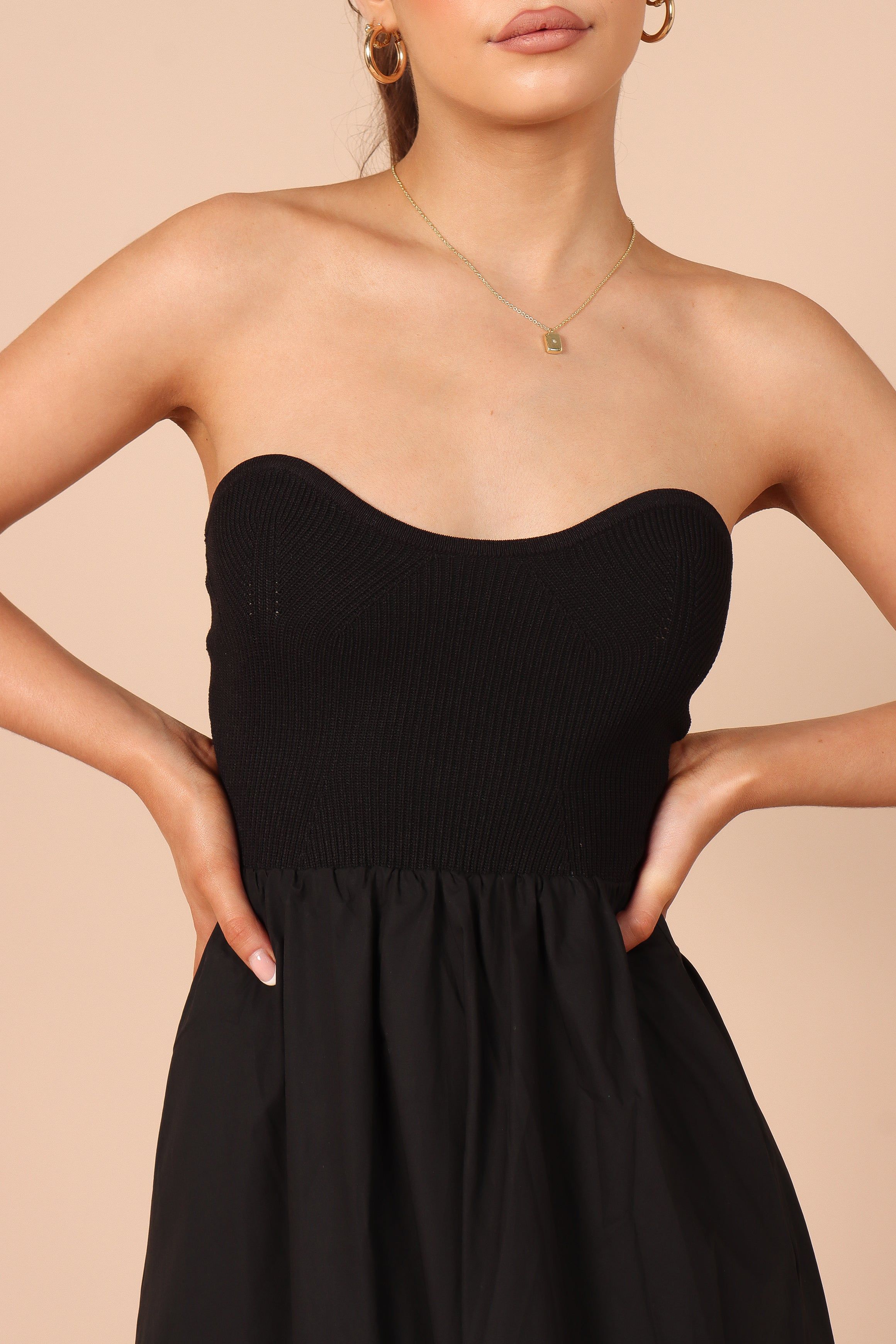 Molly Strapless Dress - Black sold by Petal & Pup product image thumbnail 2