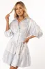 Leigha Mini Dress - Blue sold by Petal & Pup